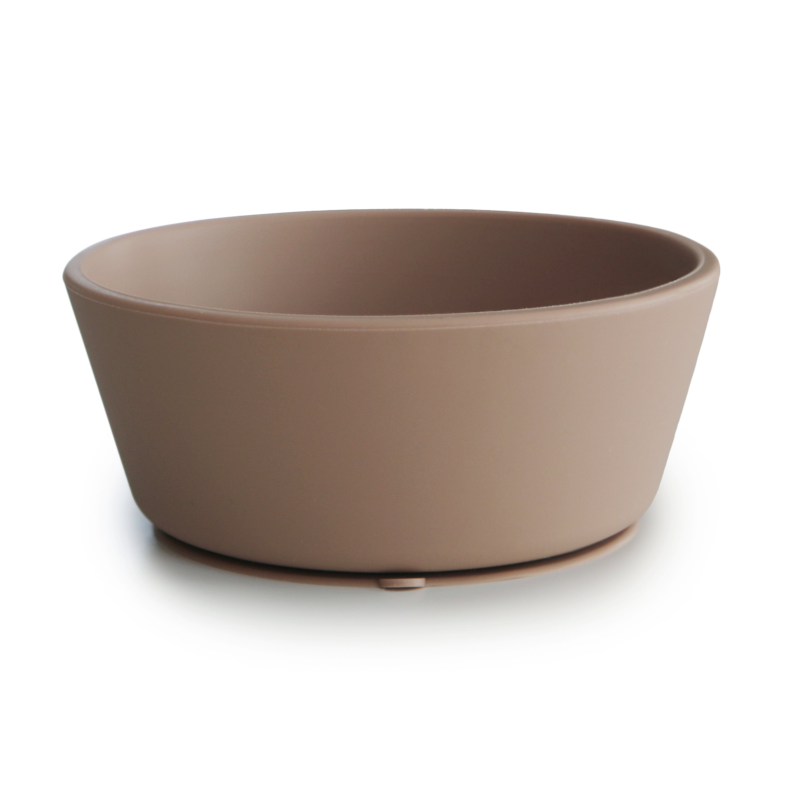 Silicone Suction Bowl silicone tableware Mushie Natural  