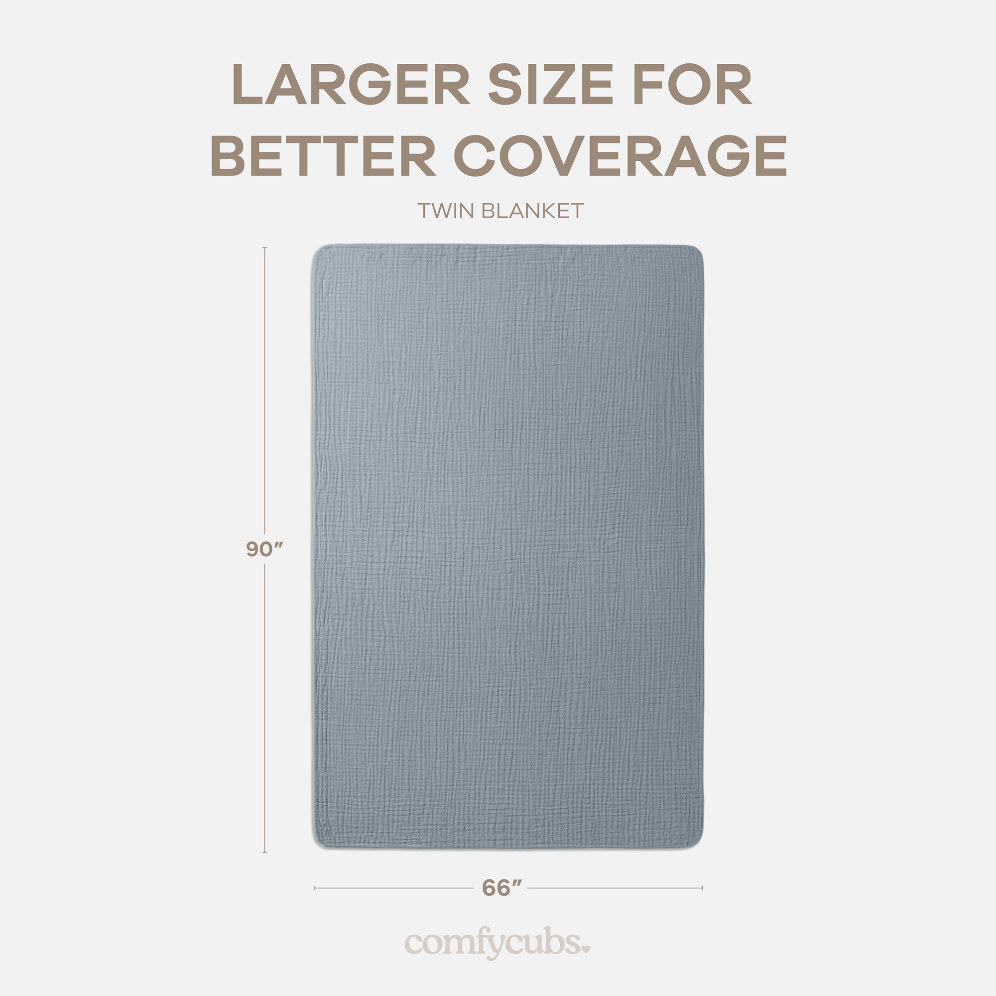 Adult Muslin Blanket in Pacific Blue