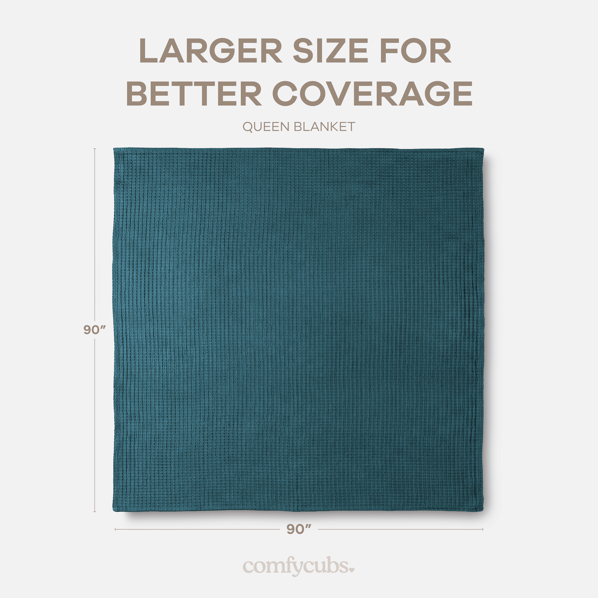 Adult Waffle Blankets in Neptune