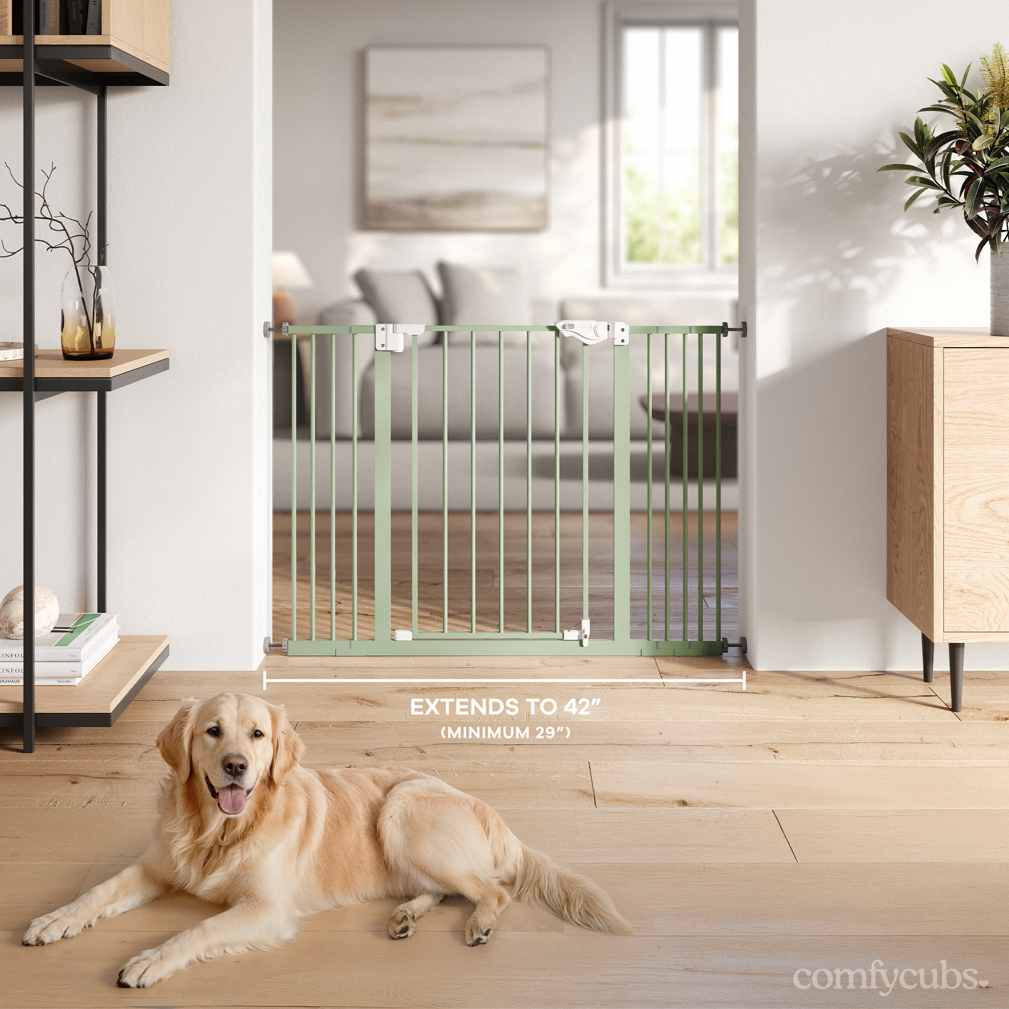 Baby Safety Gate in Sage
