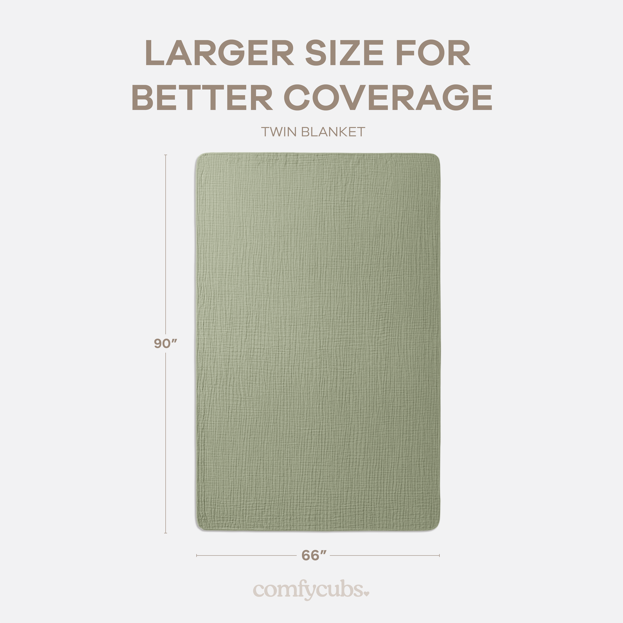 Adult Muslin Blanket in Sage