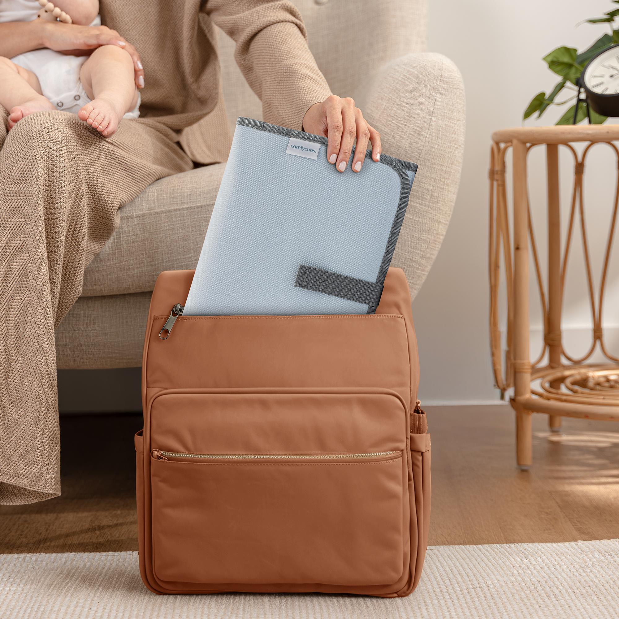 Compact Changing Pad in Sea Blue