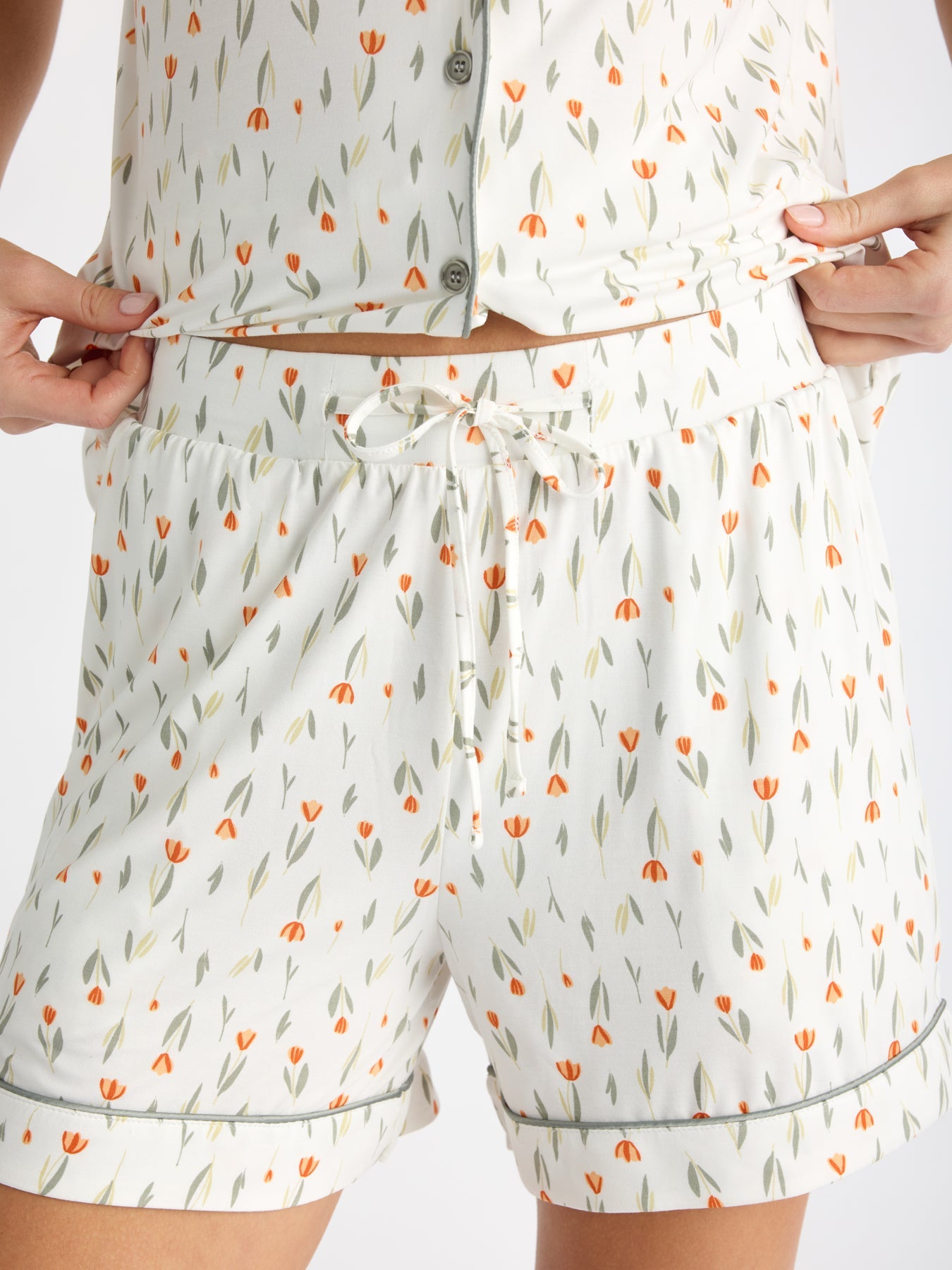 Women's Bamboo Stretch-Knit Short Sleeve Pajama Set