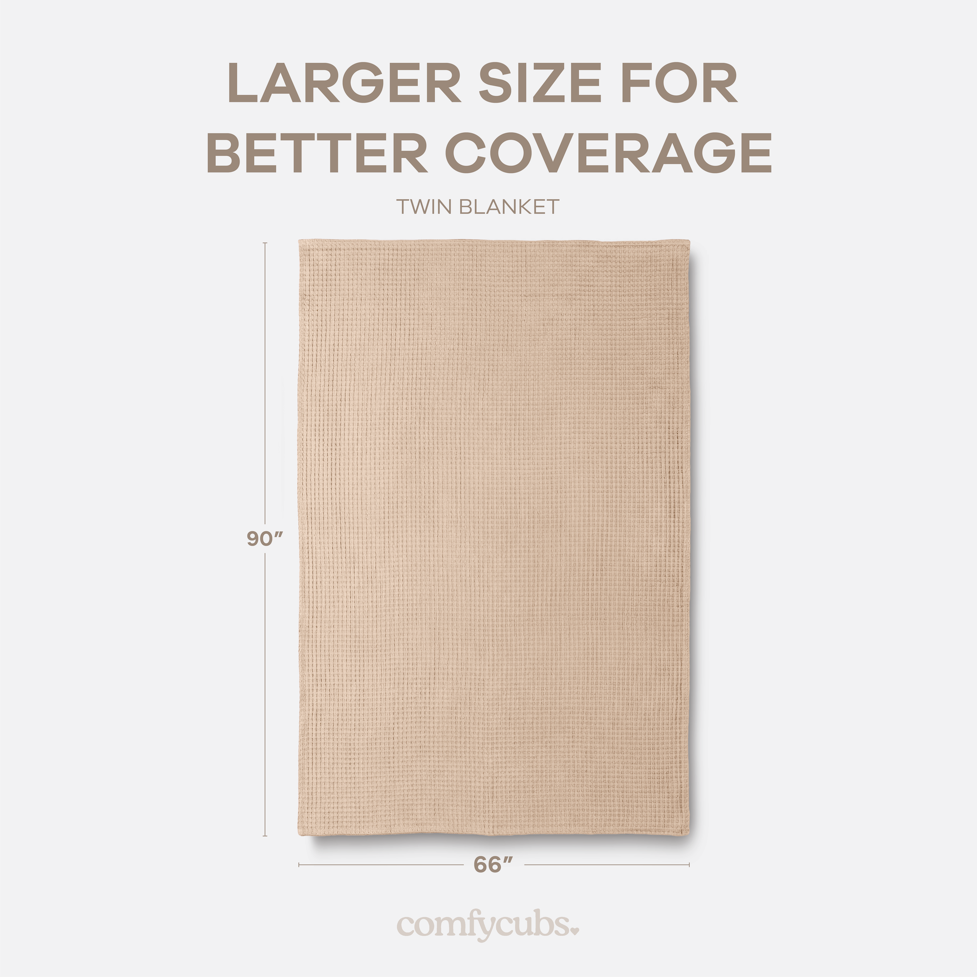 Adult Waffle Blankets in Blush