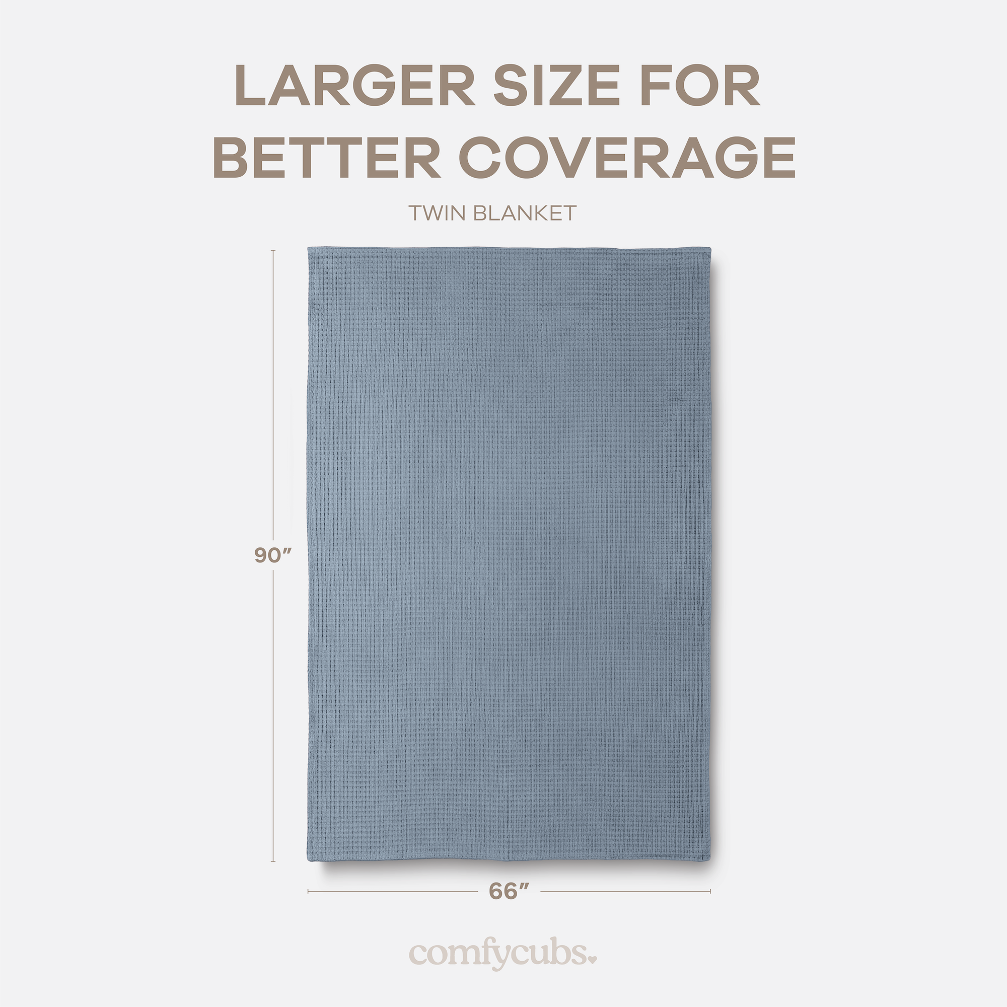 Adult Waffle Blankets in Pacific Blue