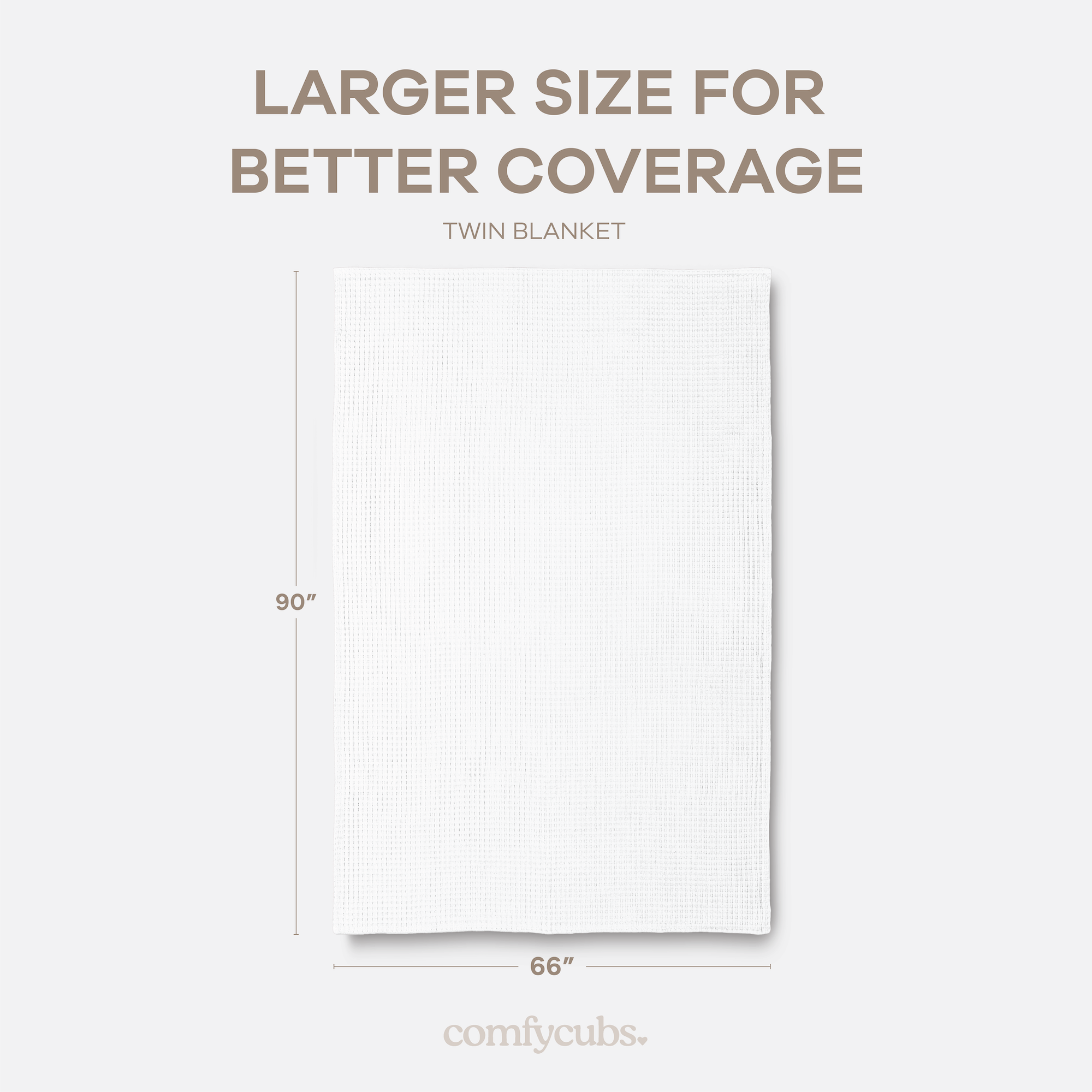 Adult Waffle Blankets in White