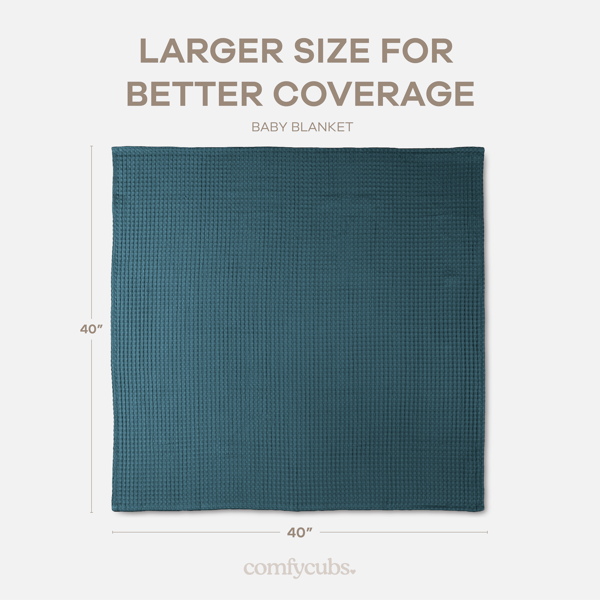 Baby Waffle Blankets in Neptune