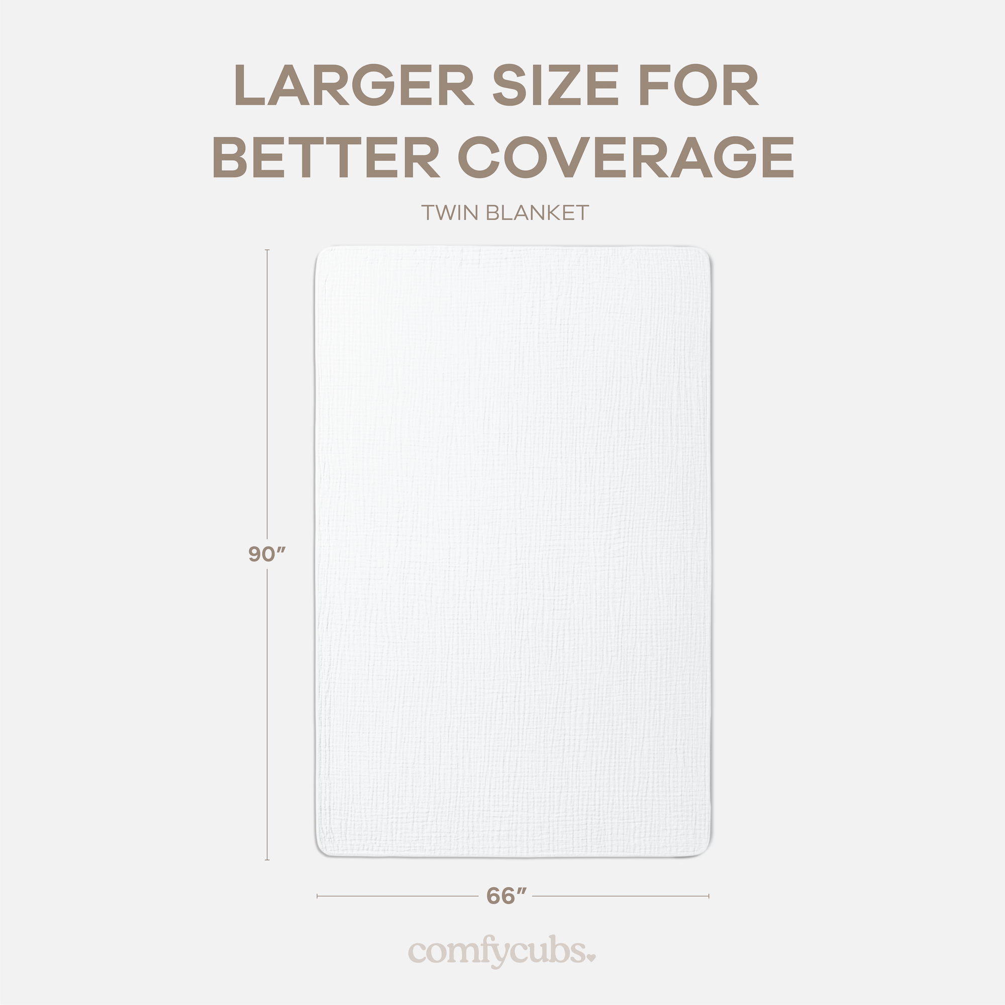 Adult Muslin Blanket in White