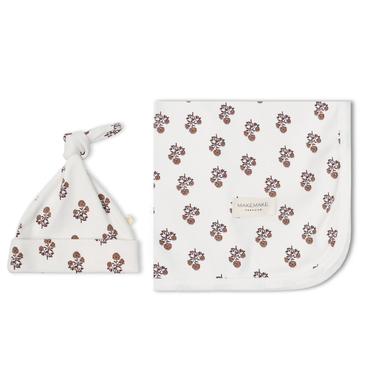 Organic Swaddle Blanket & Hat Set - Loom