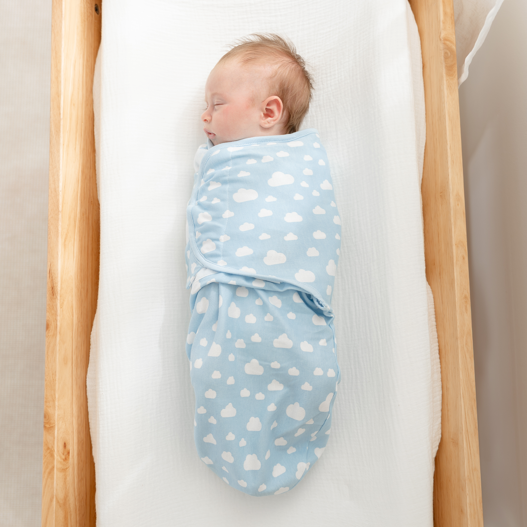 Easy Swaddle Blankets in Blue, Pack of 3