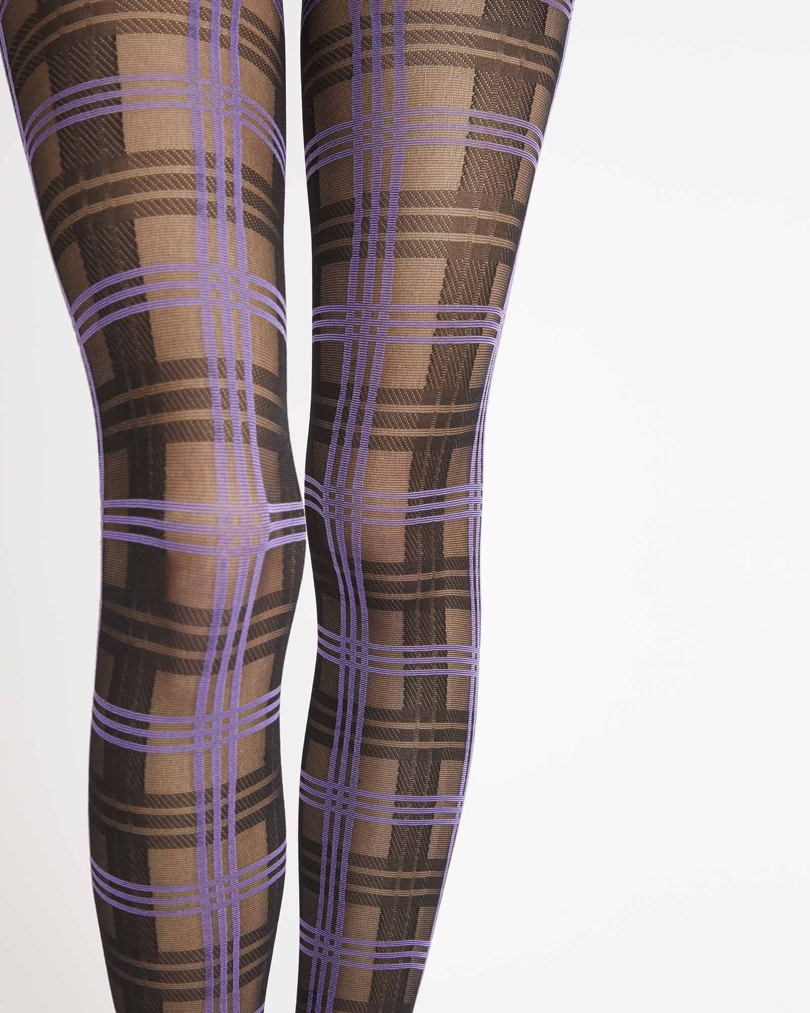 Rodebjer Colab Check Tights - Black
