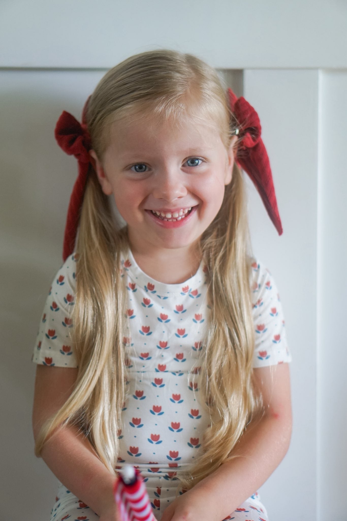 Red White & Blue Tulip 2pc Bamboo Pajamas