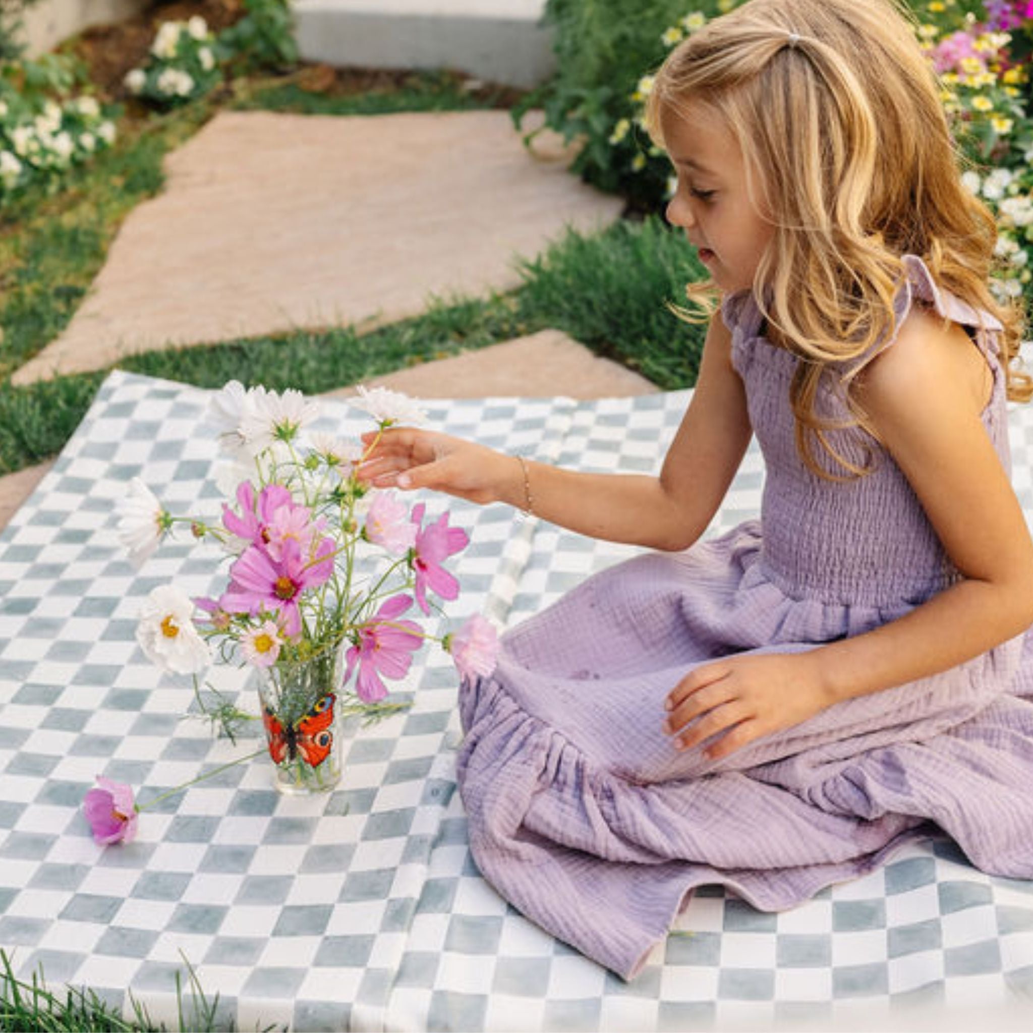 Checker Matcha Vegan Leather Mat