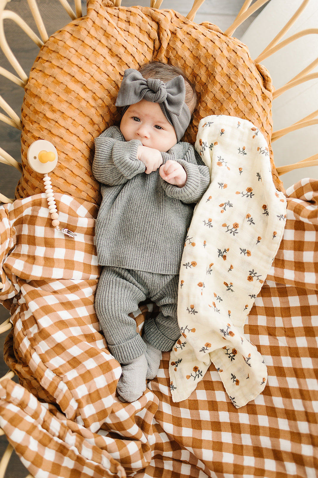 Gingham Muslin Quilt  Mebie Baby   