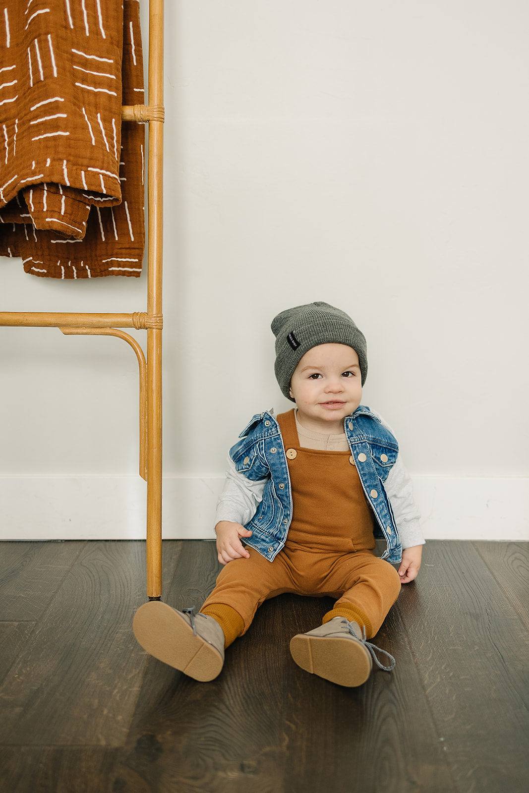 Dark Grey Mebie Baby Beanie  Mebie Baby   