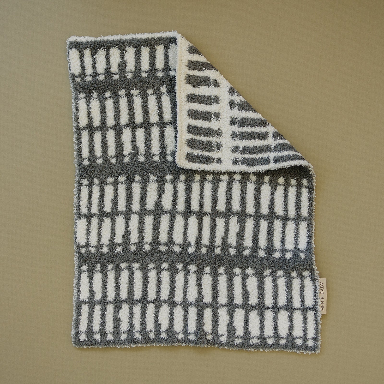 Grey Plush Blanket  Mebie Baby   