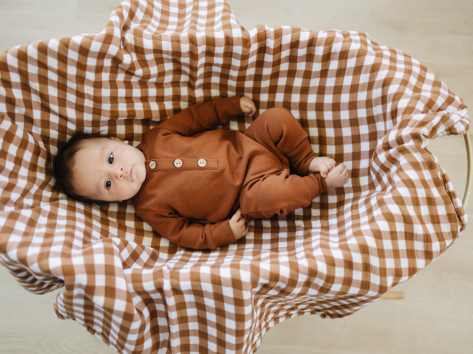 Gingham Muslin Quilt  Mebie Baby   