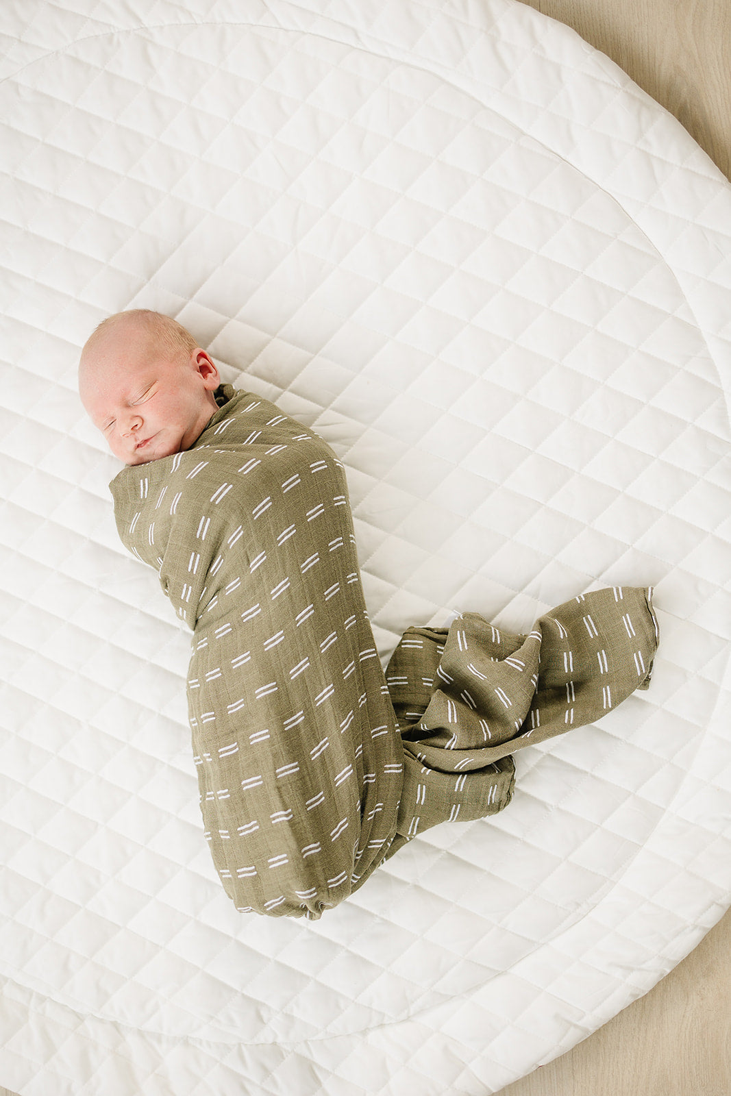 Olive Strokes Muslin Swaddle Blanket  Mebie Baby   