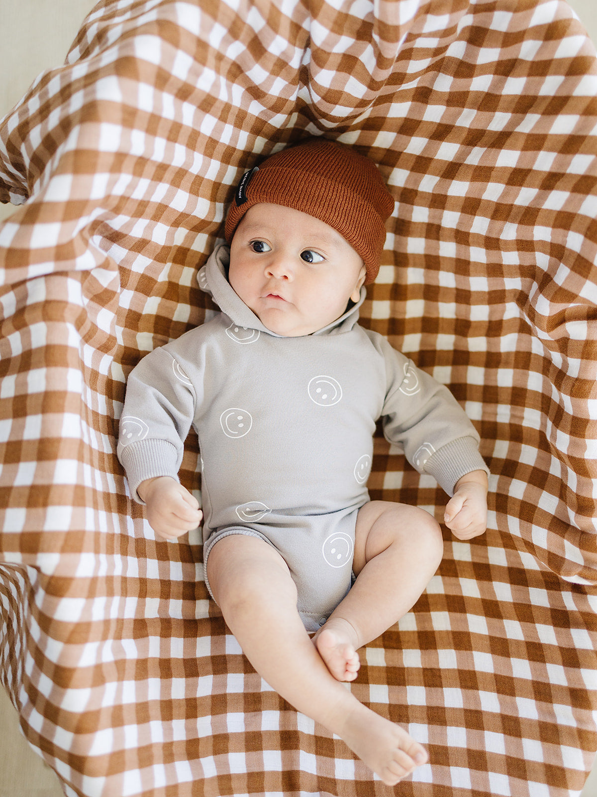 Brown Mebie Baby Beanie  Mebie Baby   