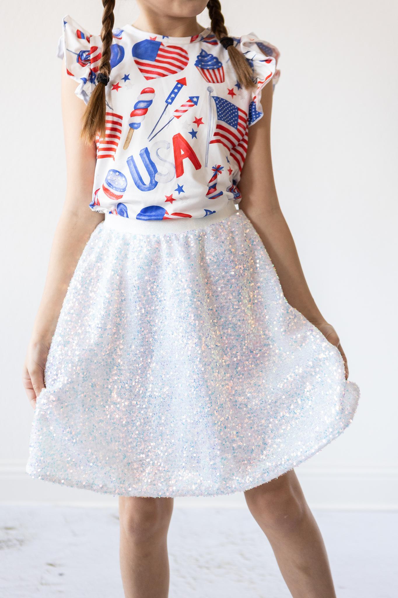 SALE Disco Sequin Twirl Skirt