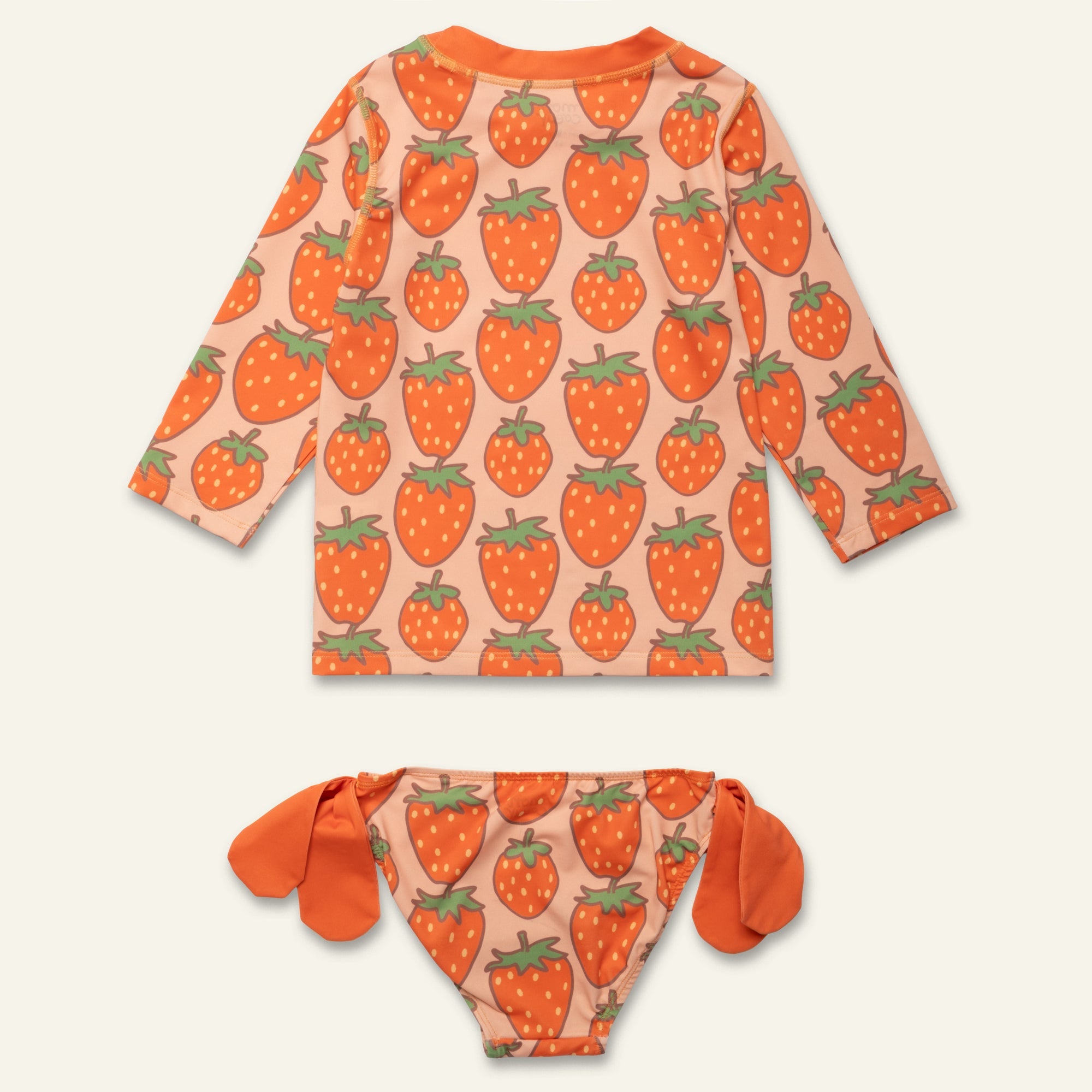 Strawberry Rashguard Bikini Set