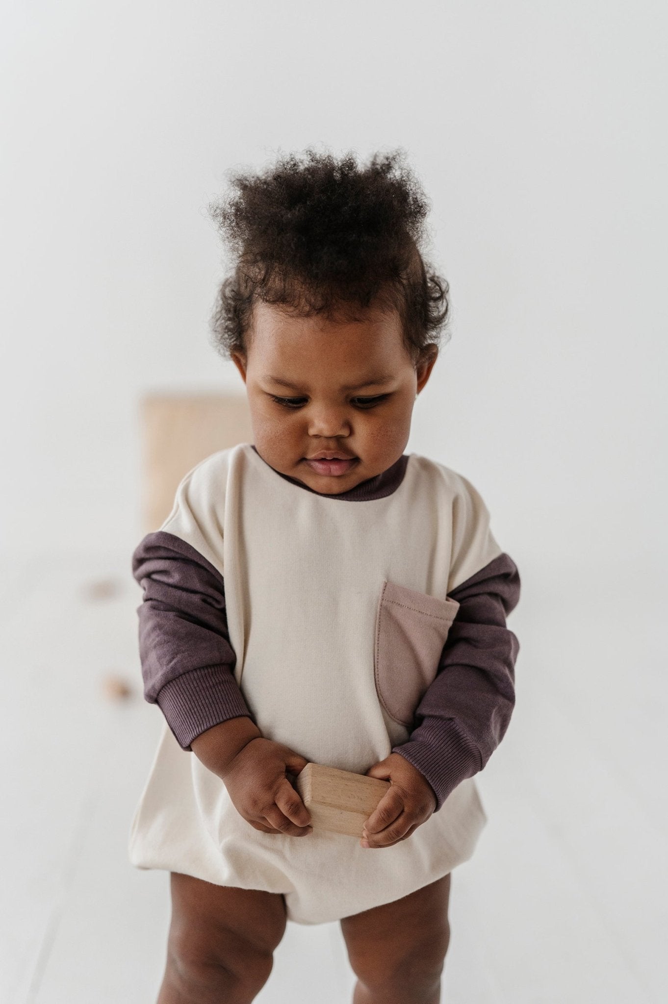 Baby Girl Colorblock Romper