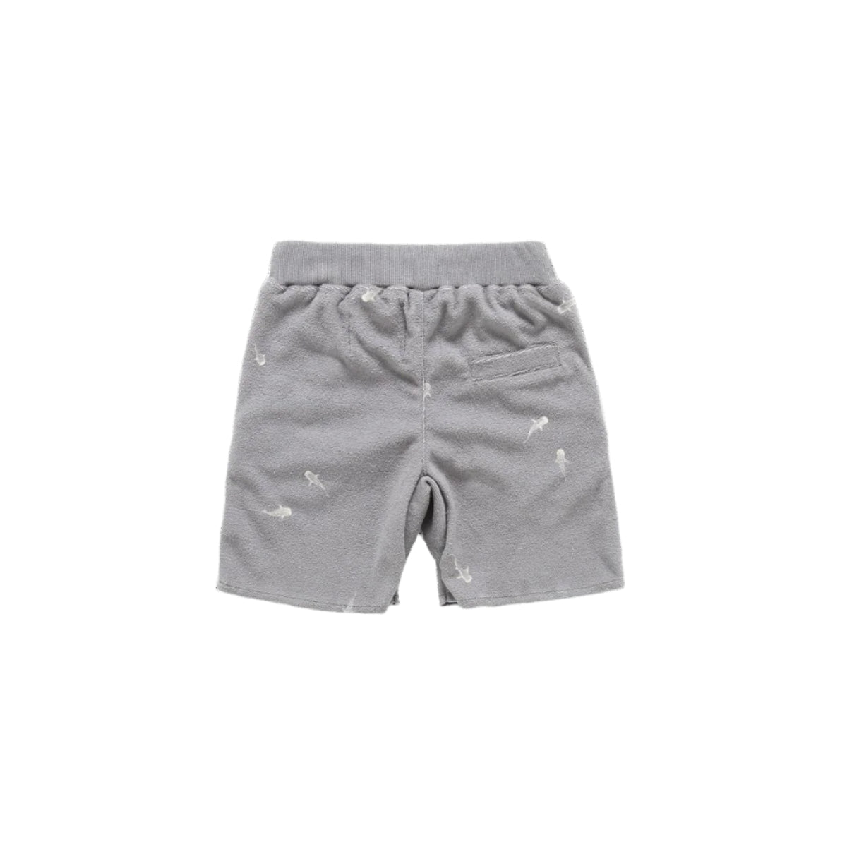 Terry Shorts with Print - Grey