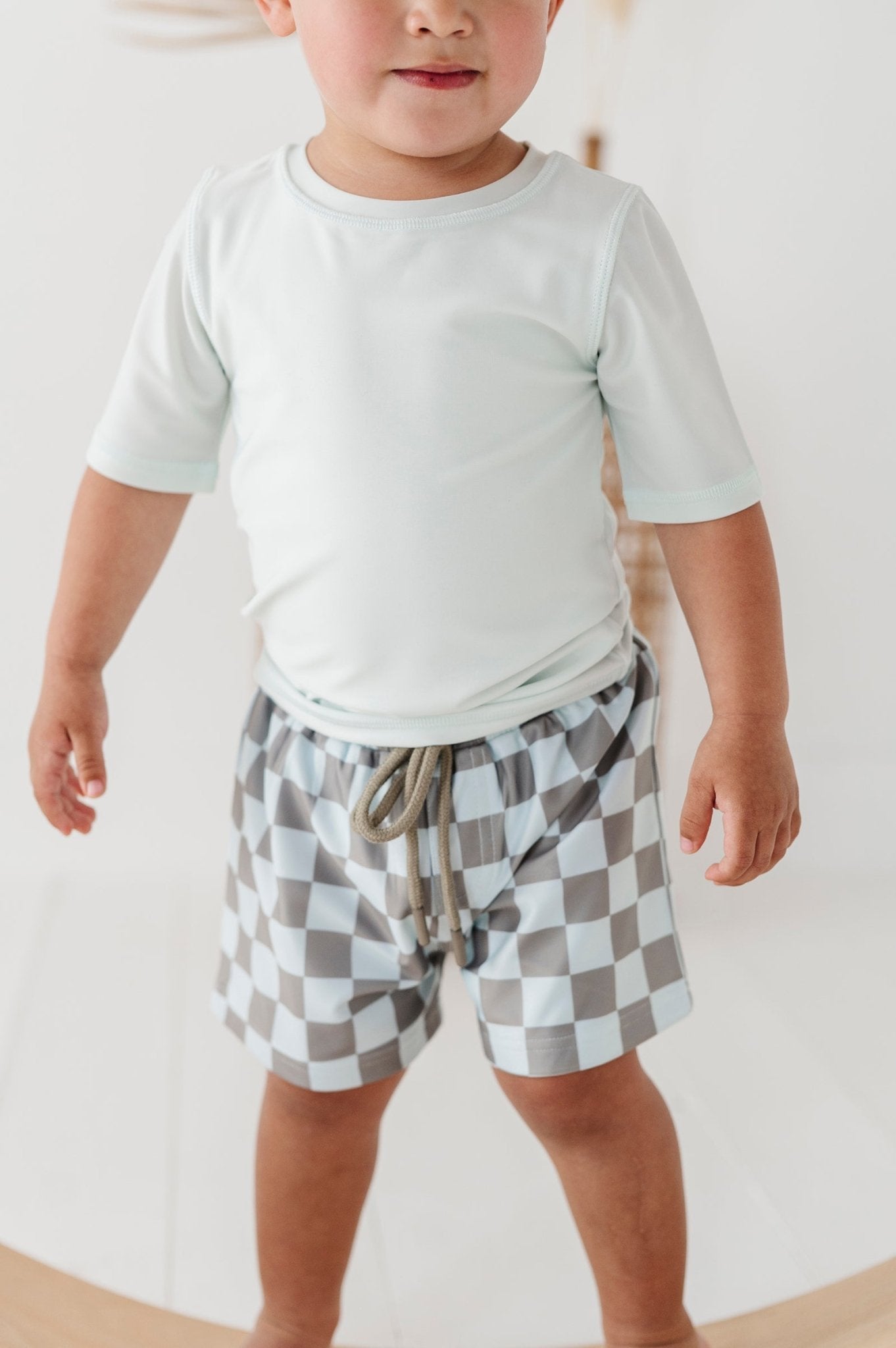 Boy's Short Sleeve Rash Guard Swim Shirt
