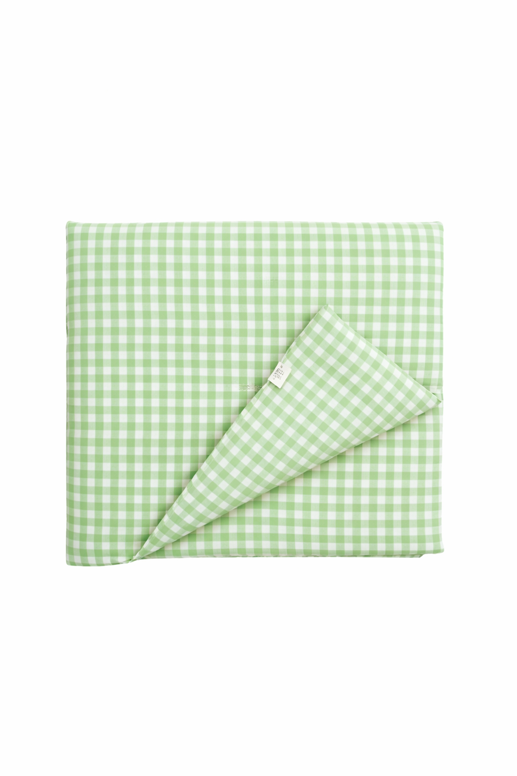 Green Gingham Crib Quilted Blanket