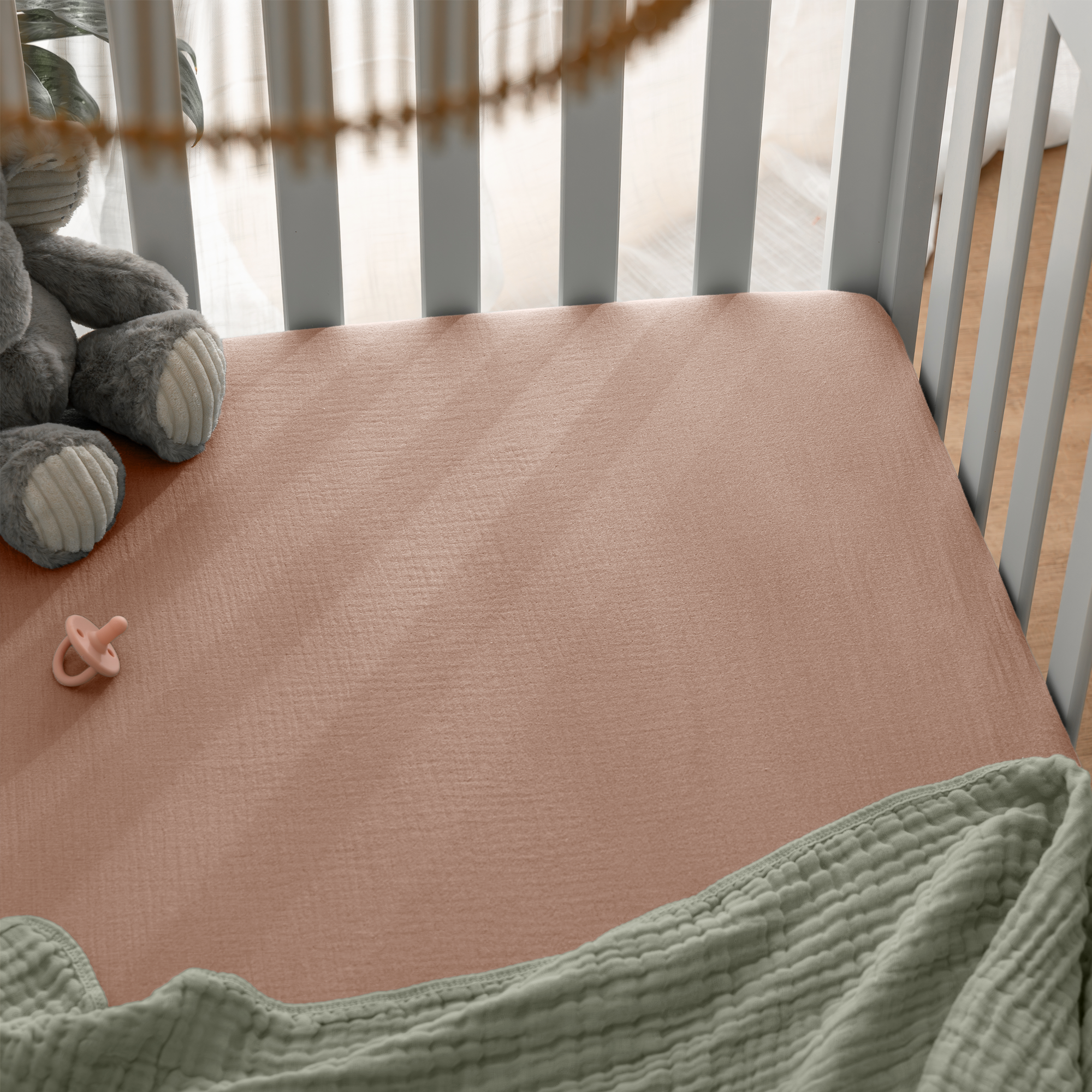 Muslin Fitted Crib Sheet by Comfy Cubs