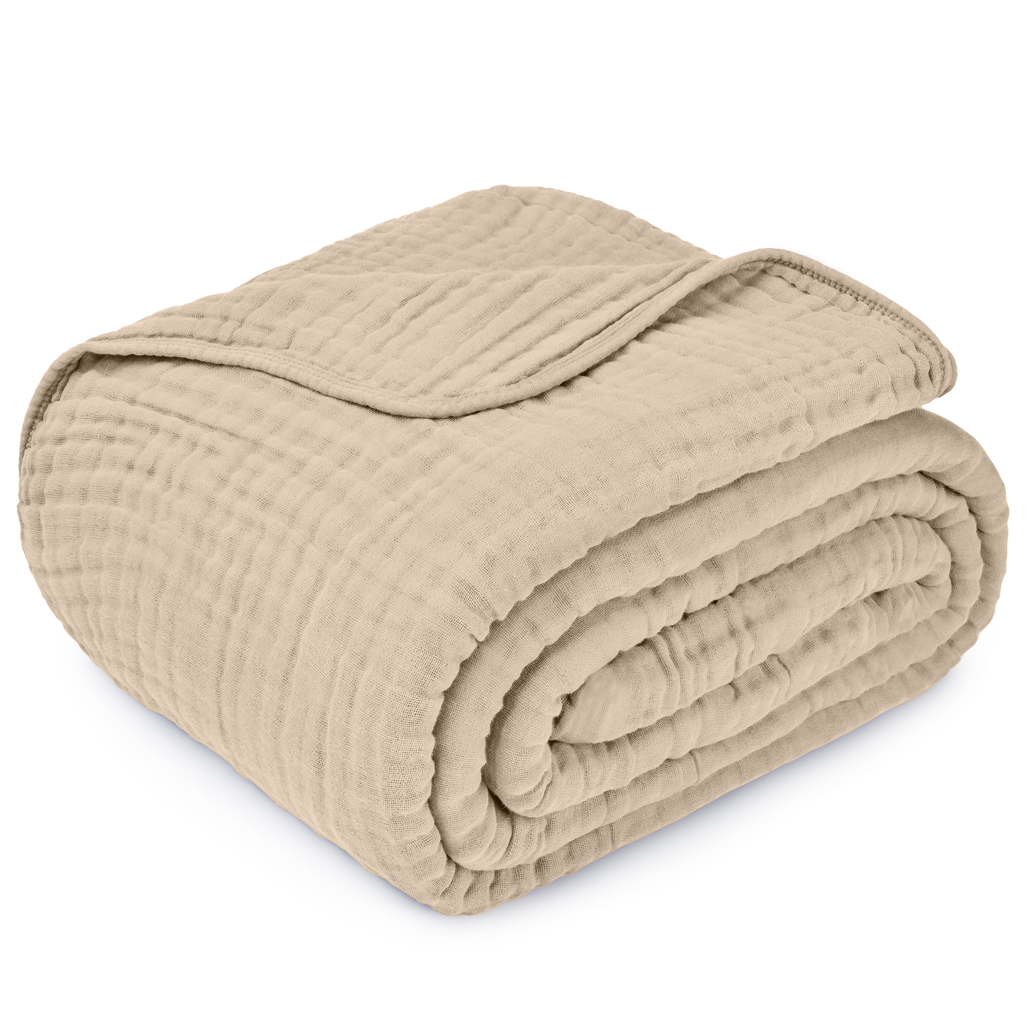Adult Muslin Blanket in Sand