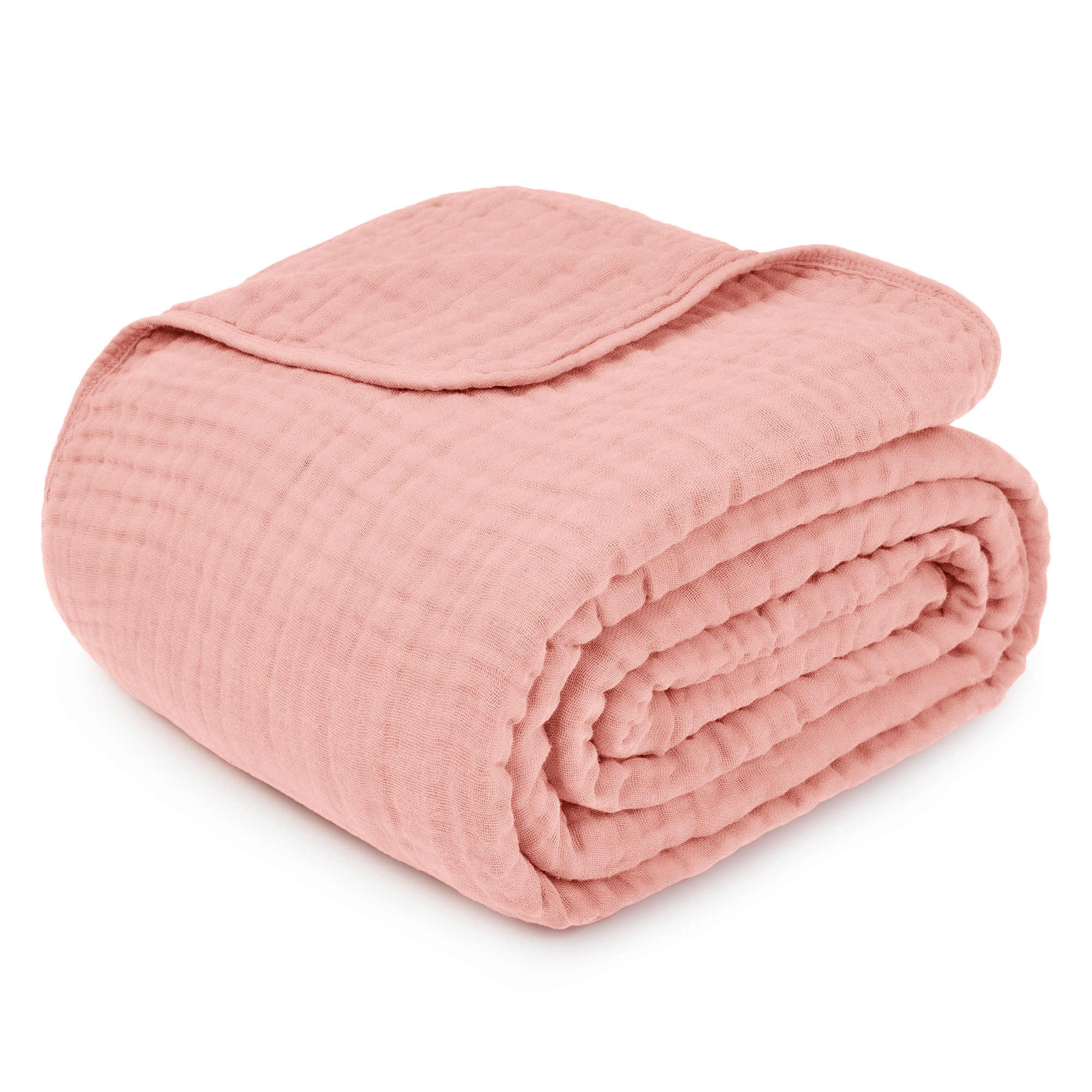 Adult Muslin Blanket by Comfy Cubs in Lace Pink