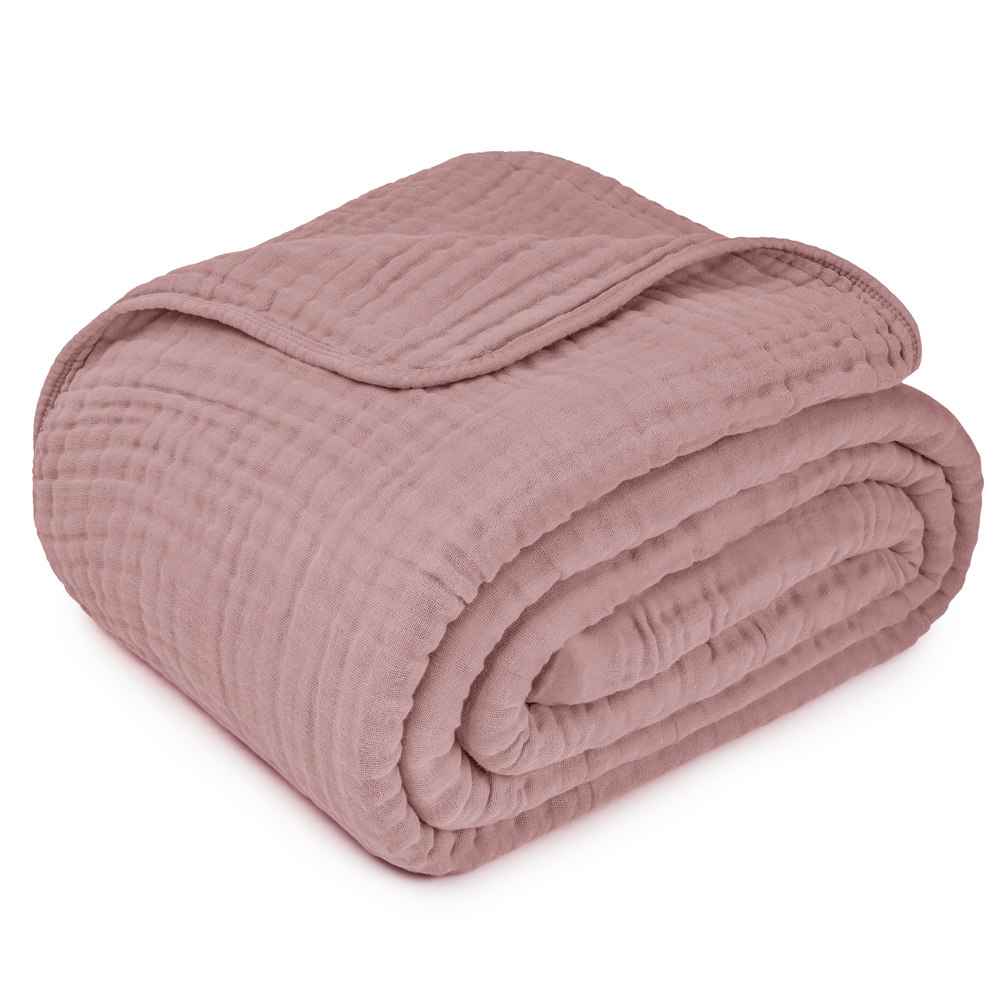 Adult Muslin Blanket in Mauve