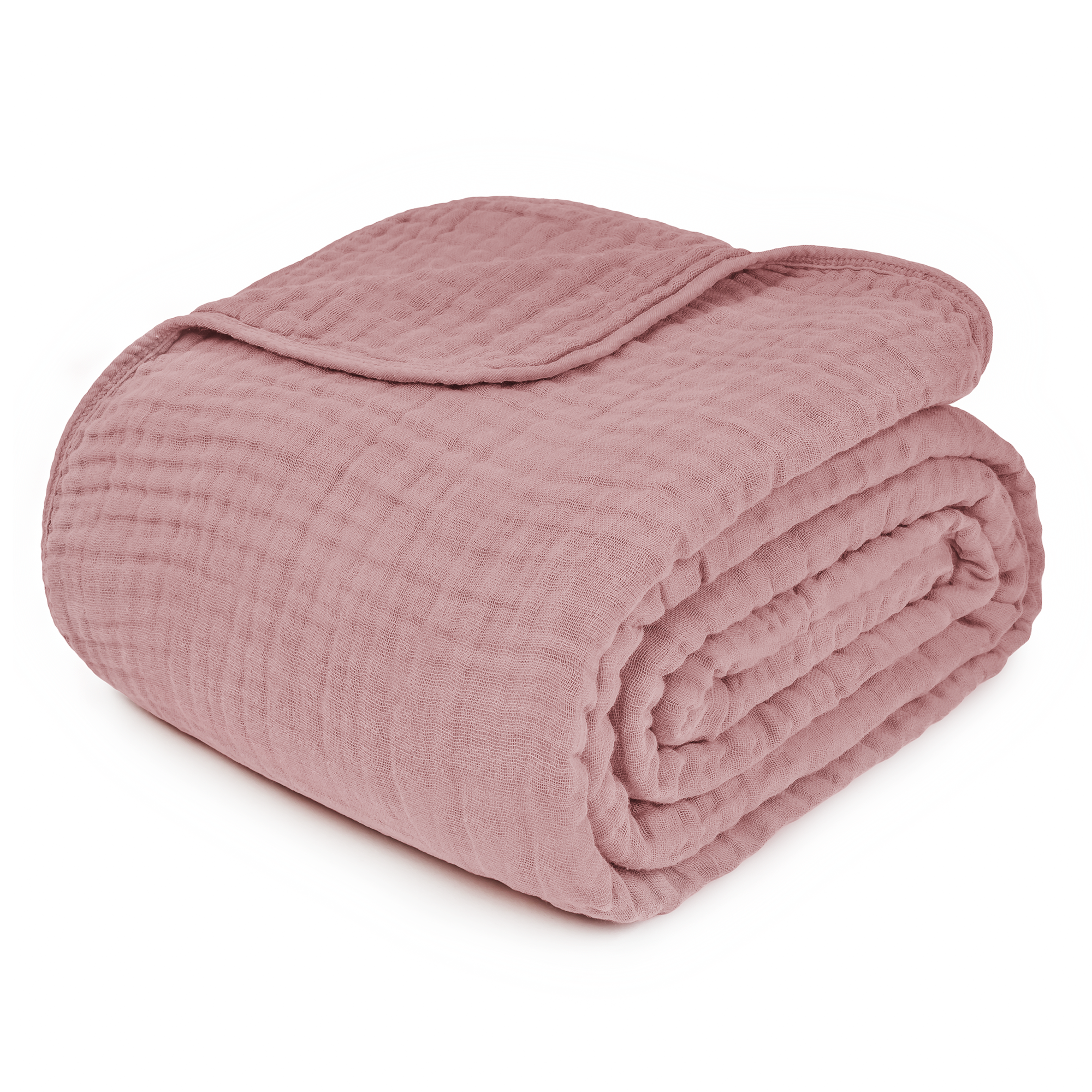 Adult Muslin Blanket in Mauve