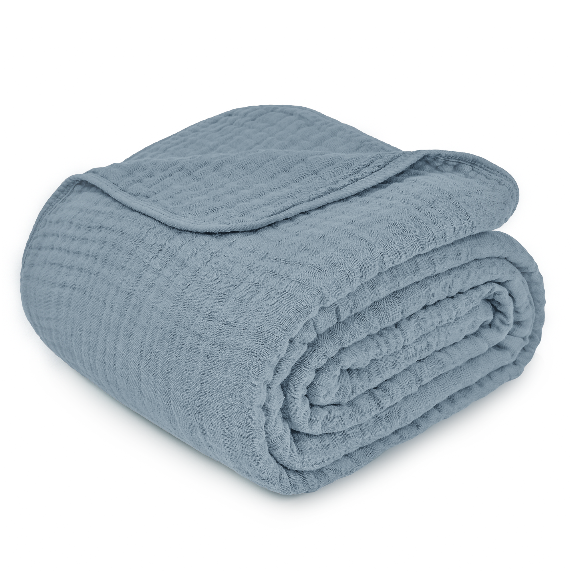 Adult Muslin Blanket by Comfy Cubs in Pacific Blue