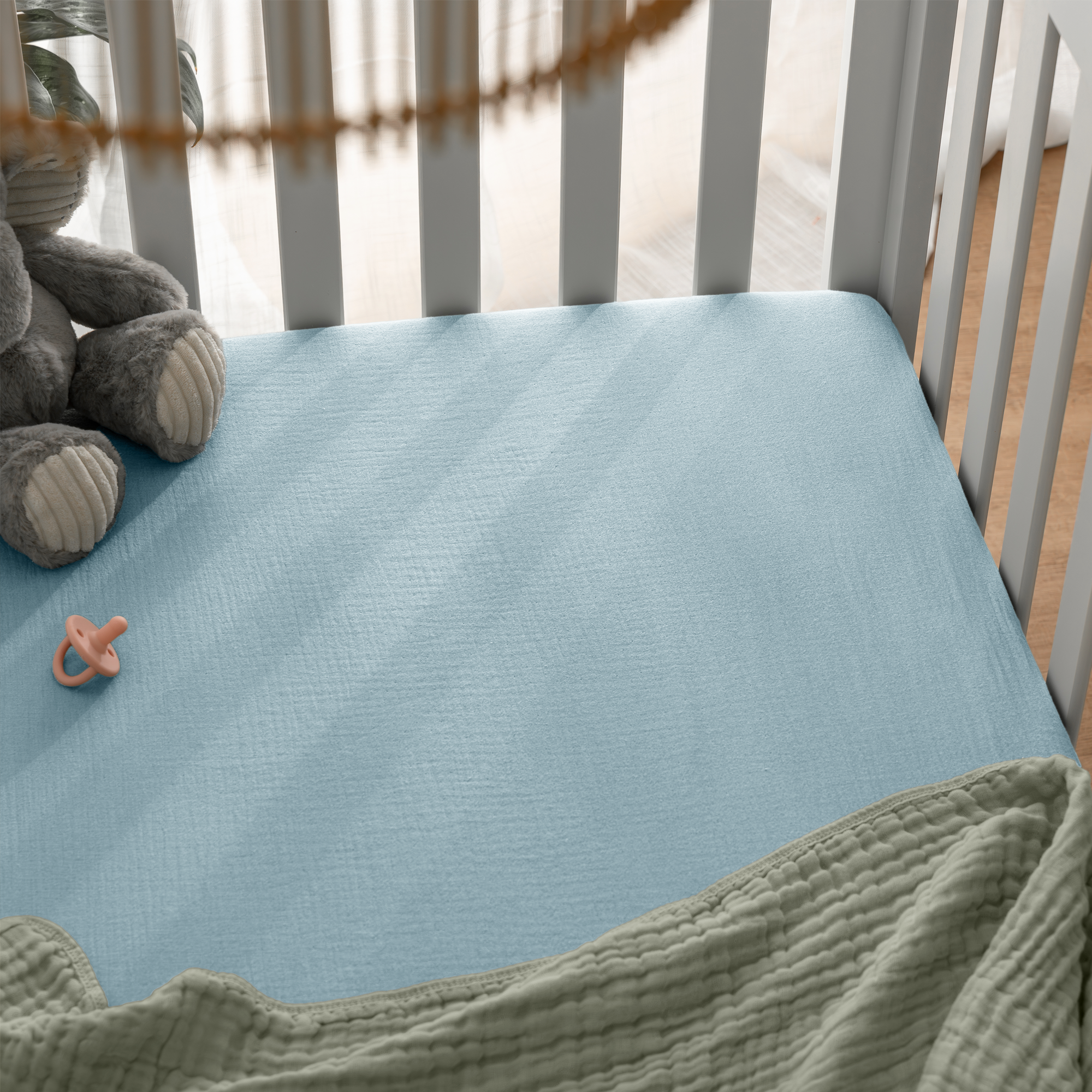 Muslin Fitted Crib Sheet by Comfy Cubs