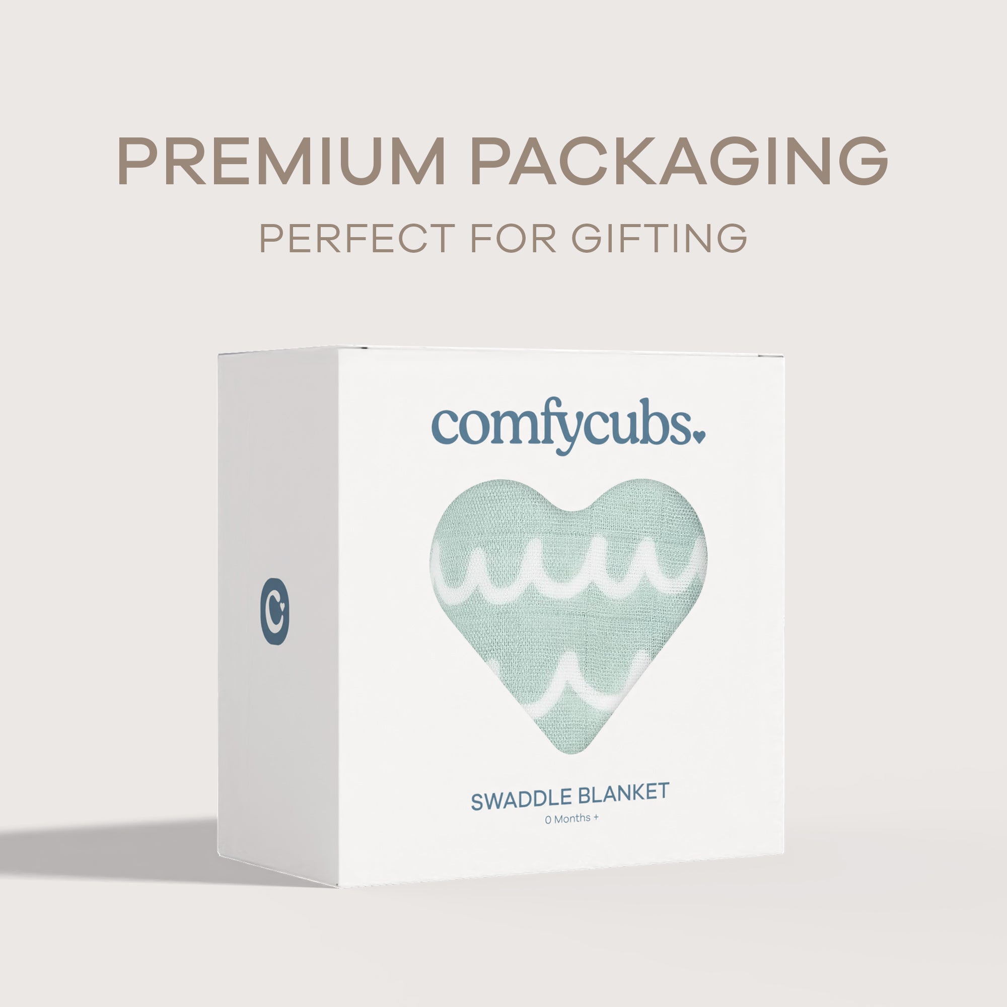 Muslin Swaddle Blanket in Green Doodle, 1 Pack