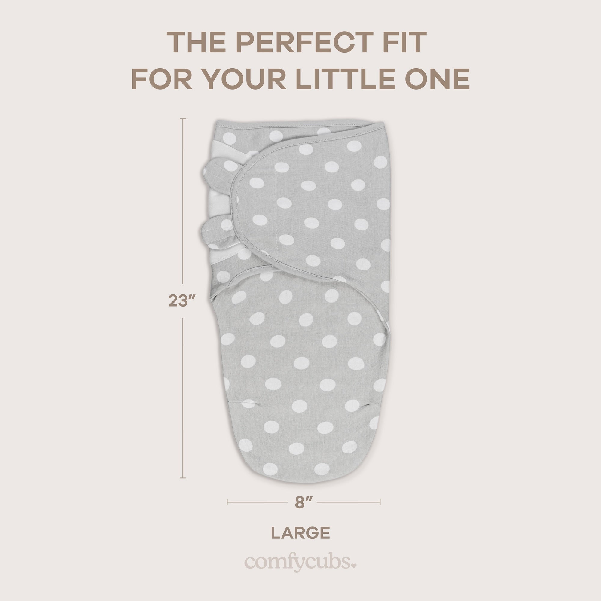 Easy Swaddle Blankets in Grey, Pack of 3