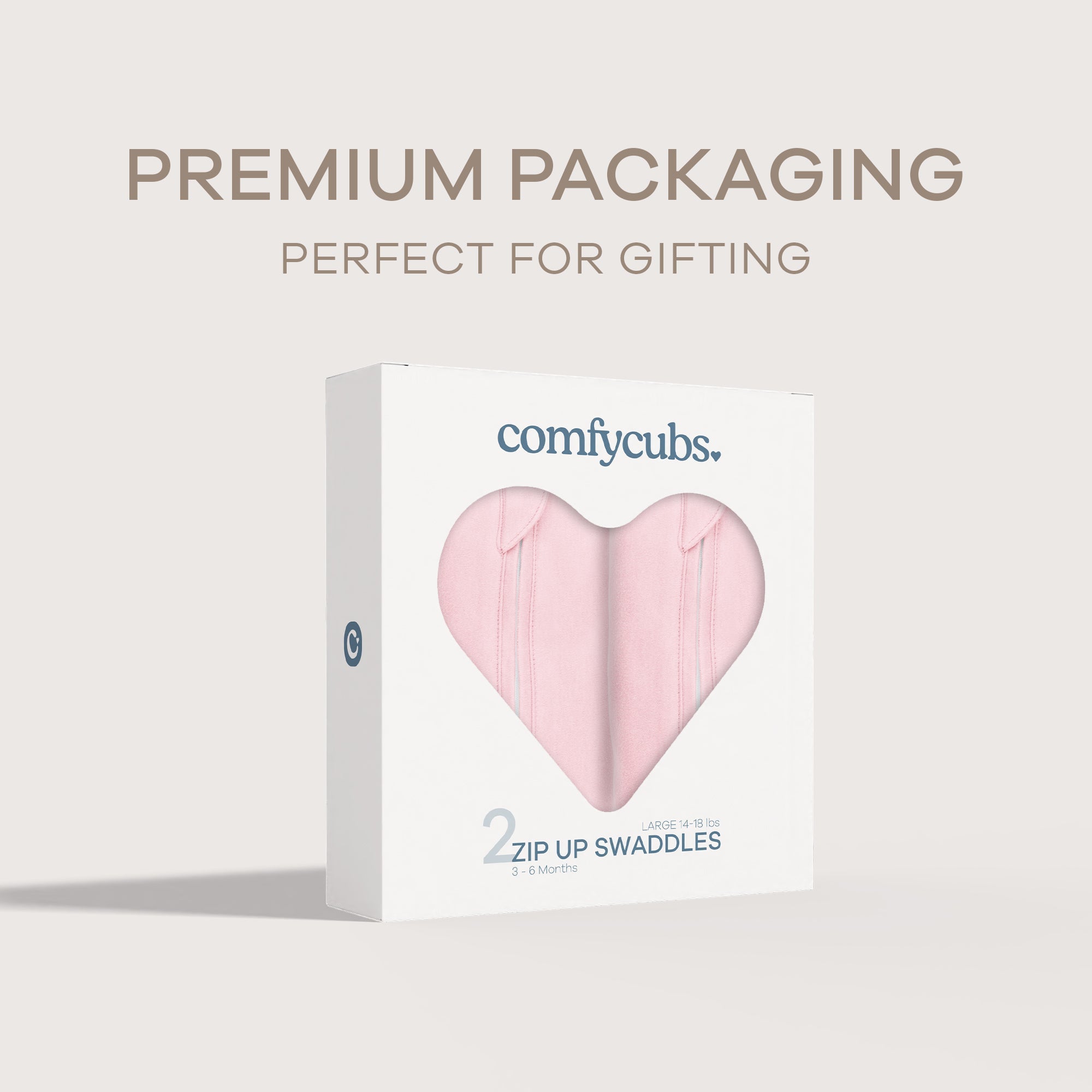 Easy Zipper Swaddle Blankets in Pink