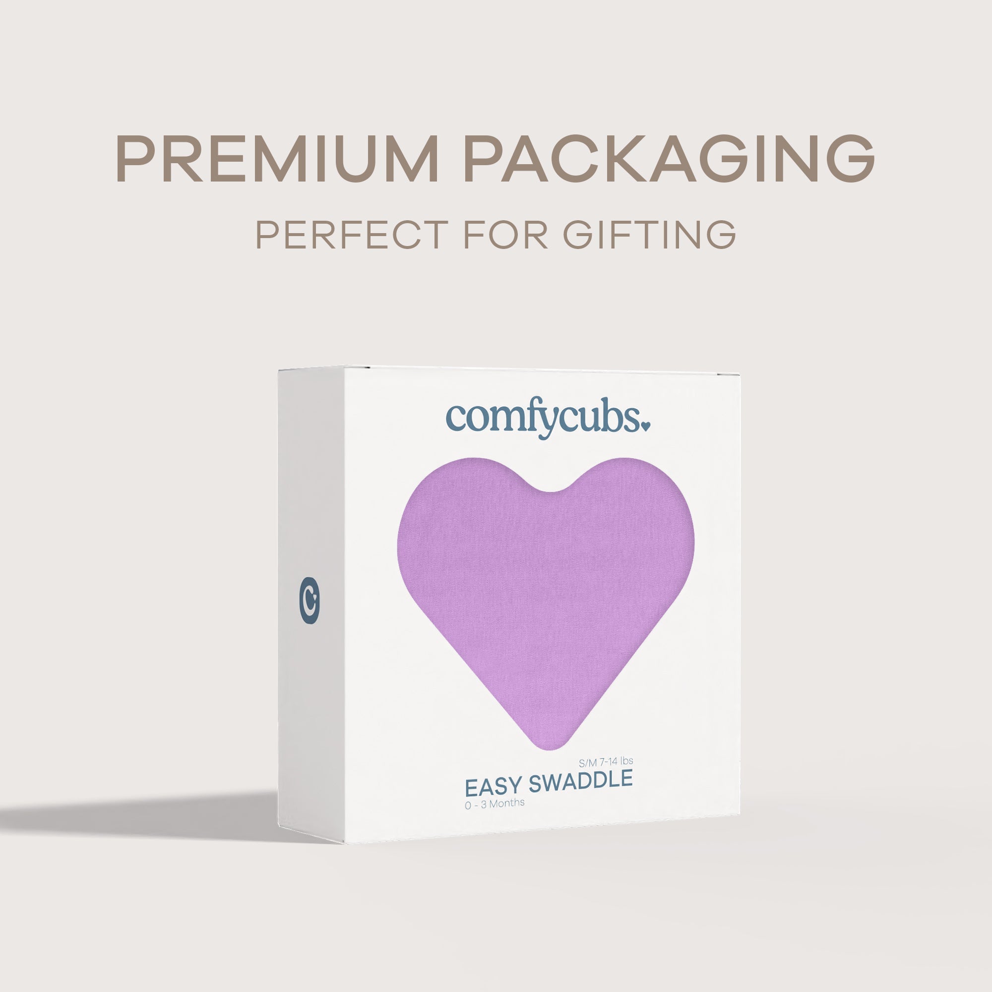 Easy Swaddle Blankets by Comfy Cubs - Purple, Pack of 1