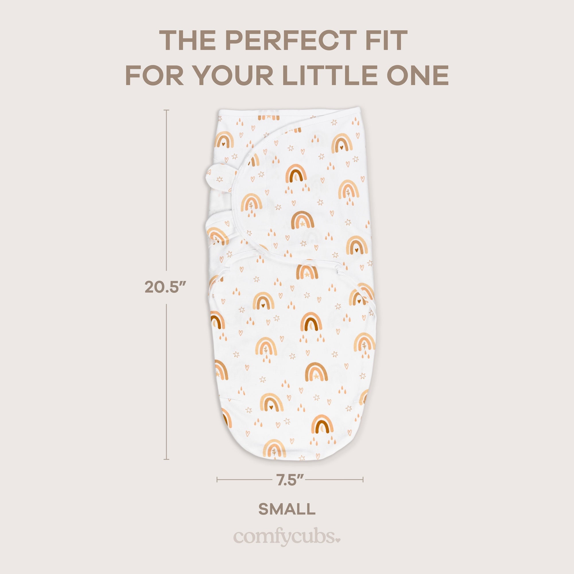 Easy Swaddle Blankets in Rainbow Bohemian, Pack of 3