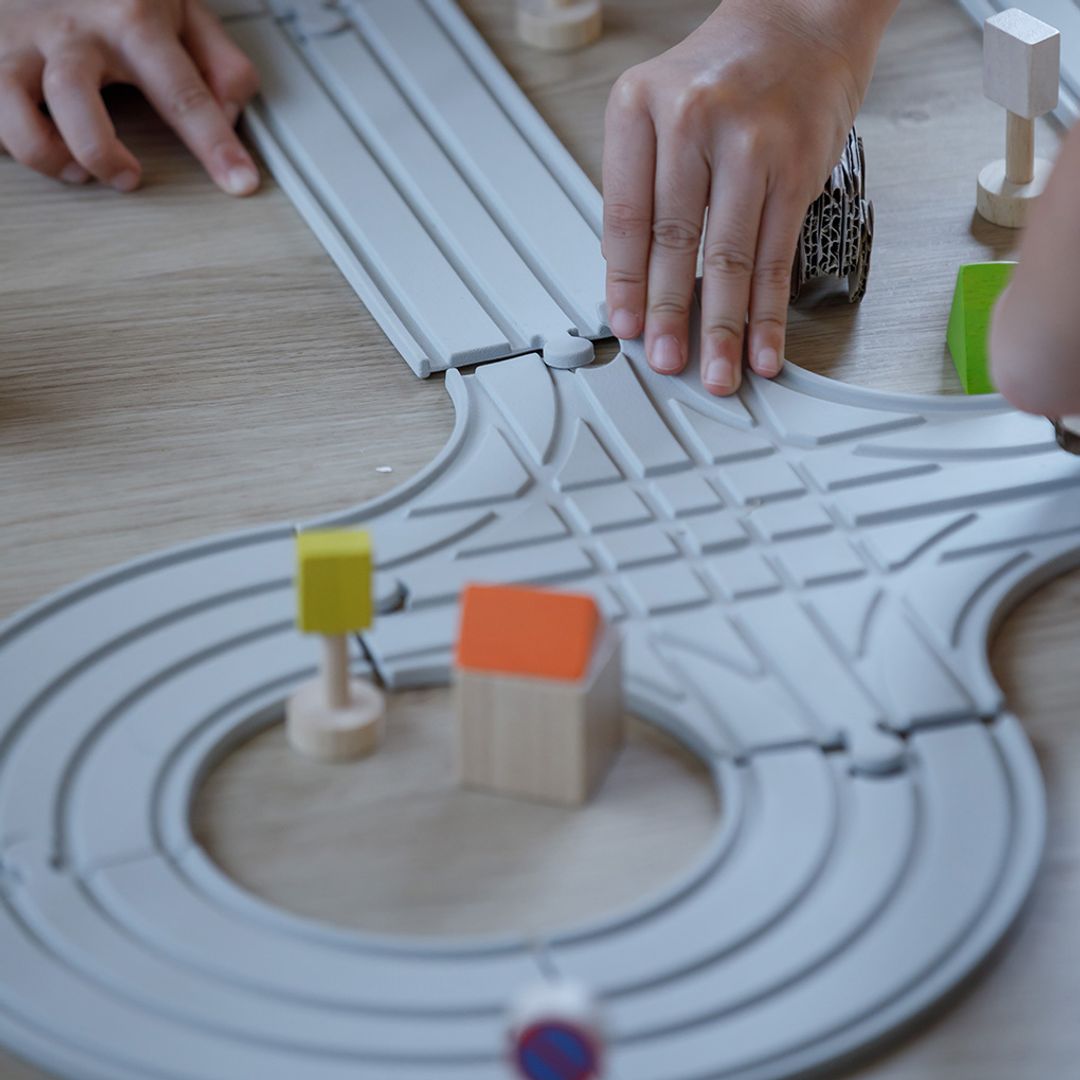 Rubber Road & Rail Set - Medium