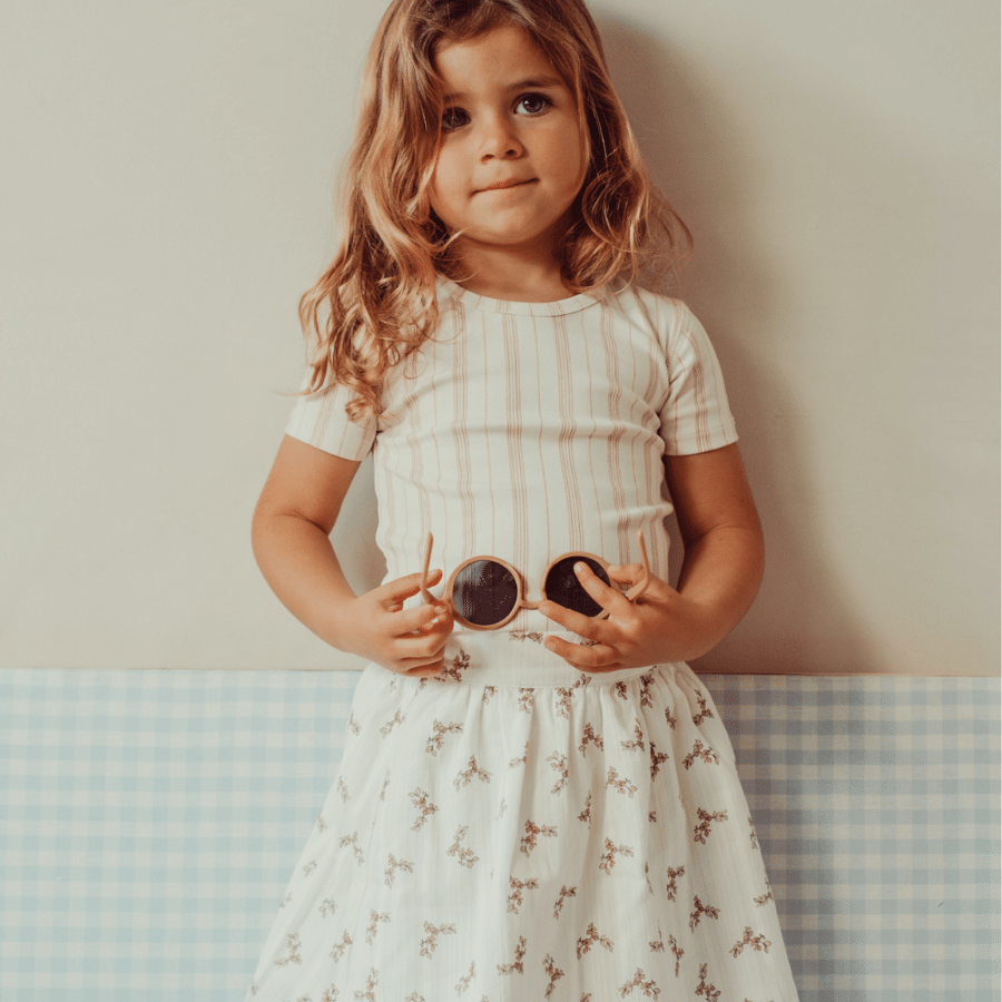 The Printed Short  - Rose Stripe