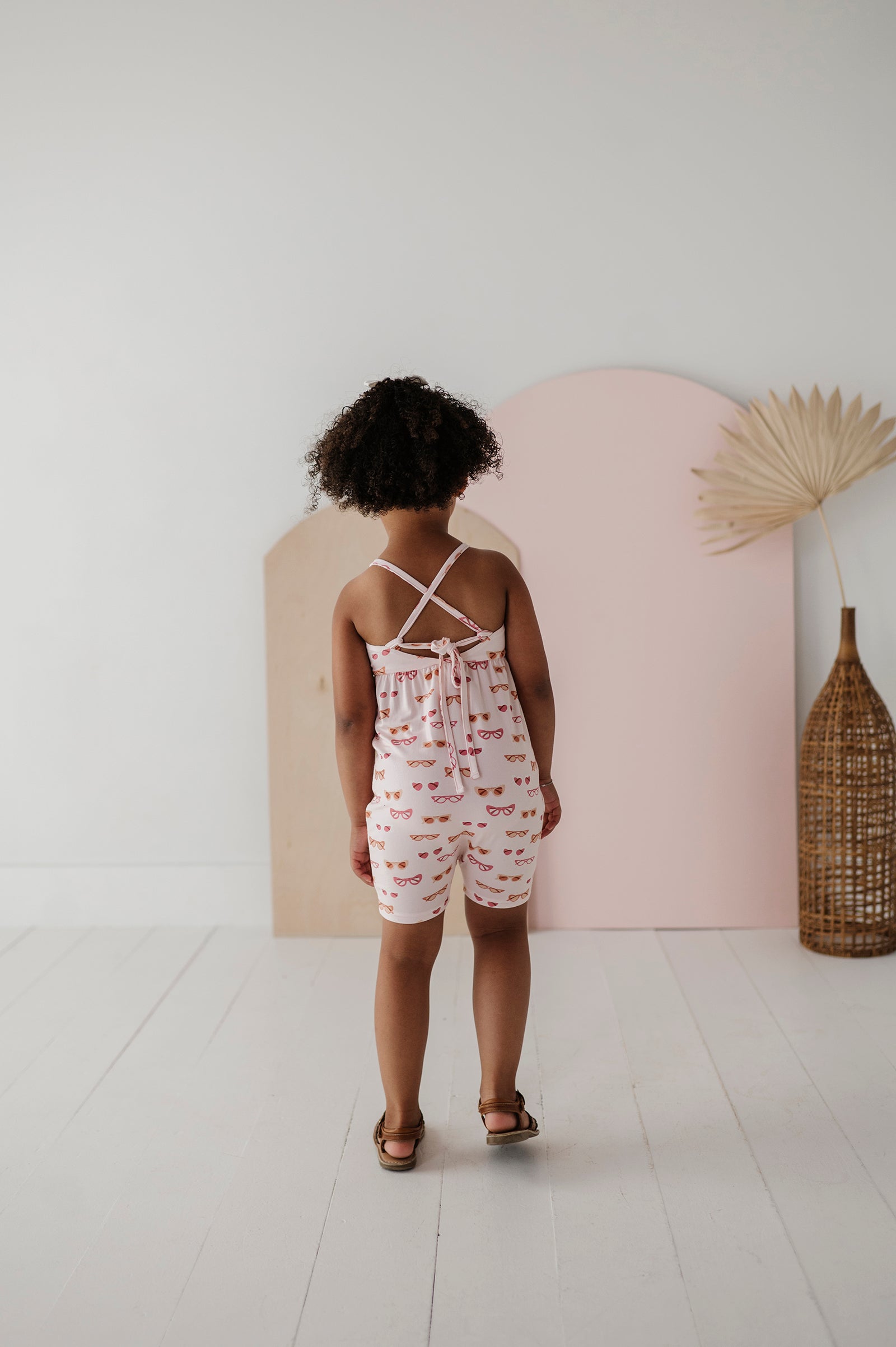 Girl's Tie-Back Romper