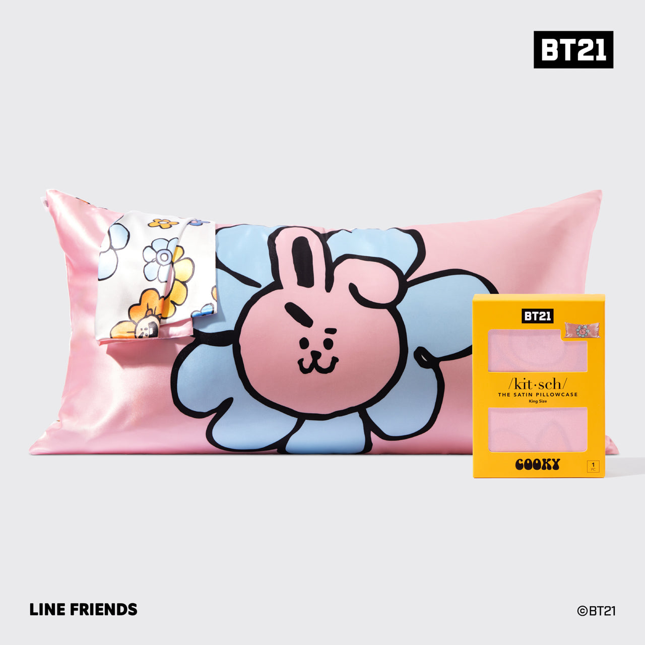 BT21 meets Kitsch King Pillowcase - COOKY