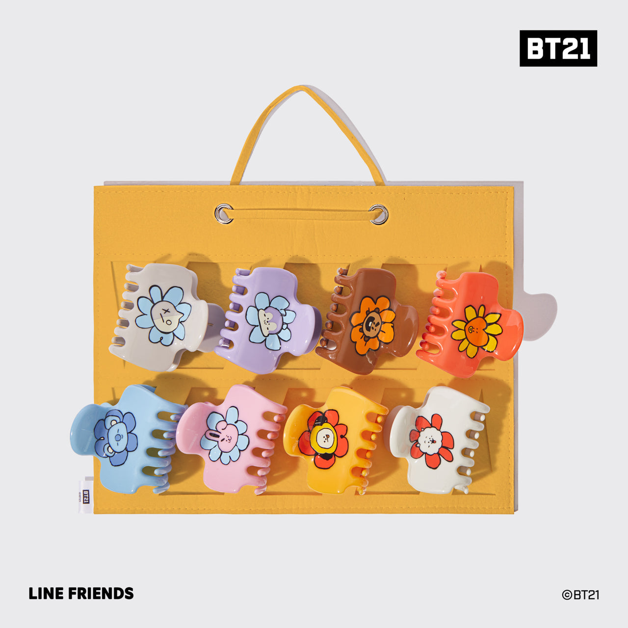 BT21 meets Kitsch Claw Clip Organizer