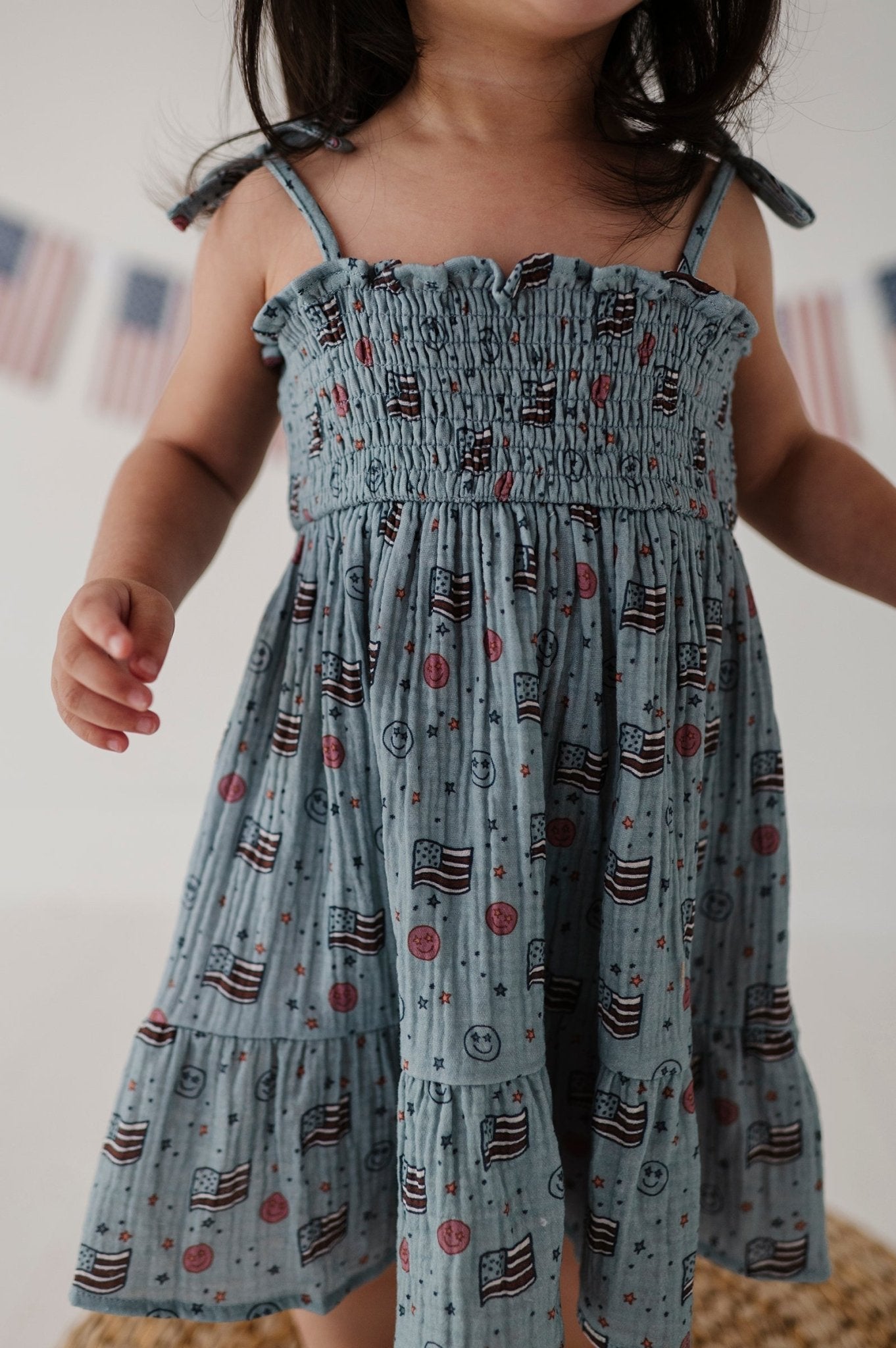 Girl's Tiered Mini Dress