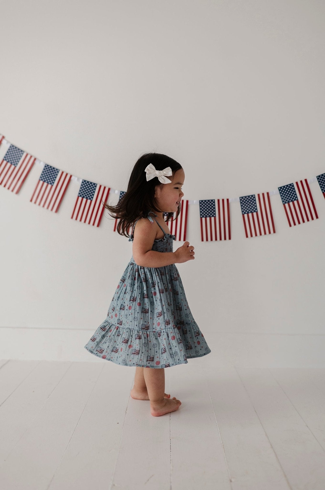 Girl's Tiered Mini Dress