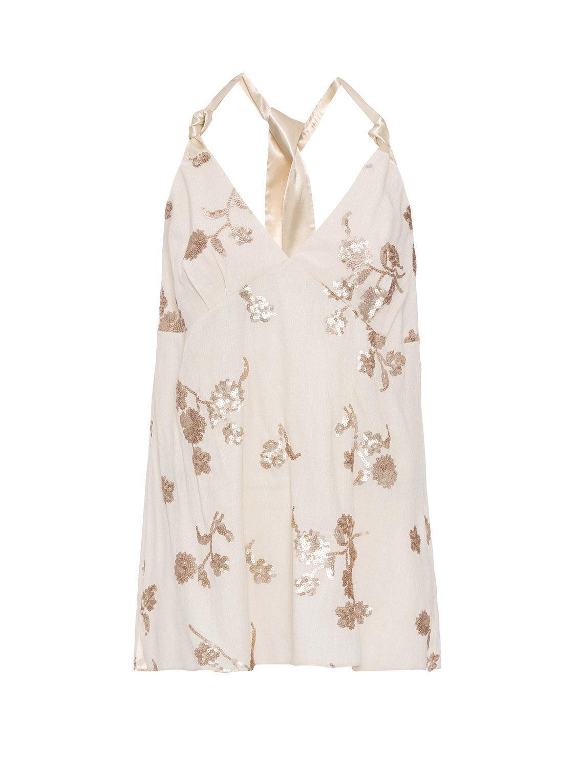 Embroidered Top - Ecru