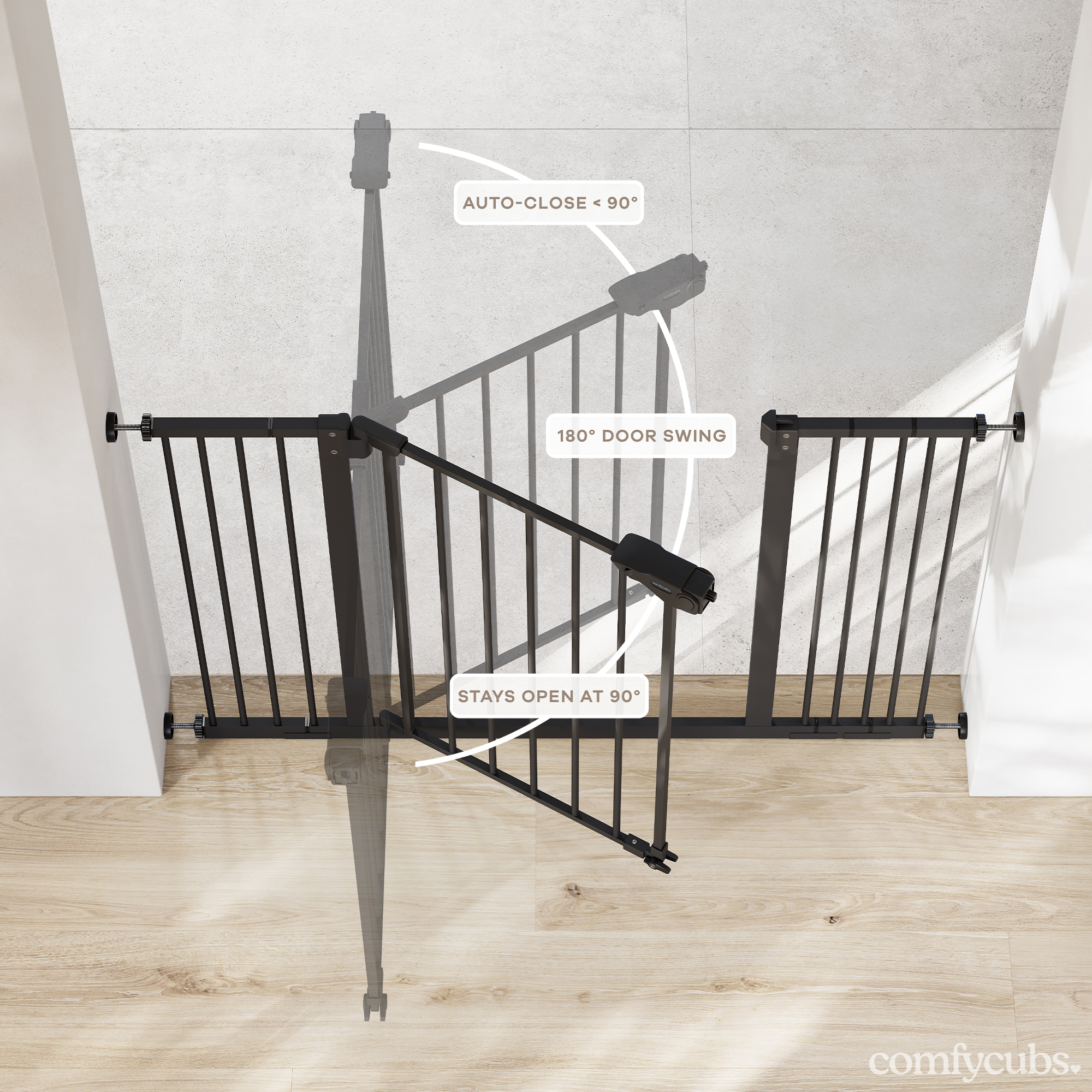 Baby Safety Gate in Black